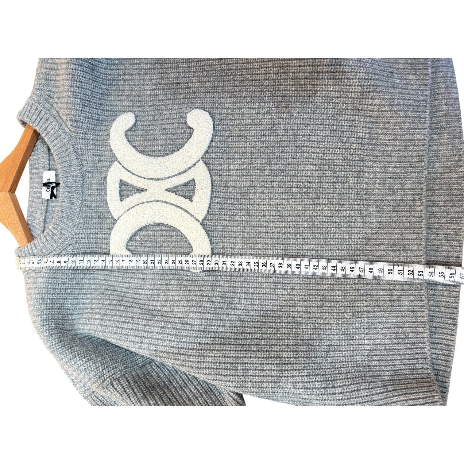 Celine Grey Wool Sweater #M
