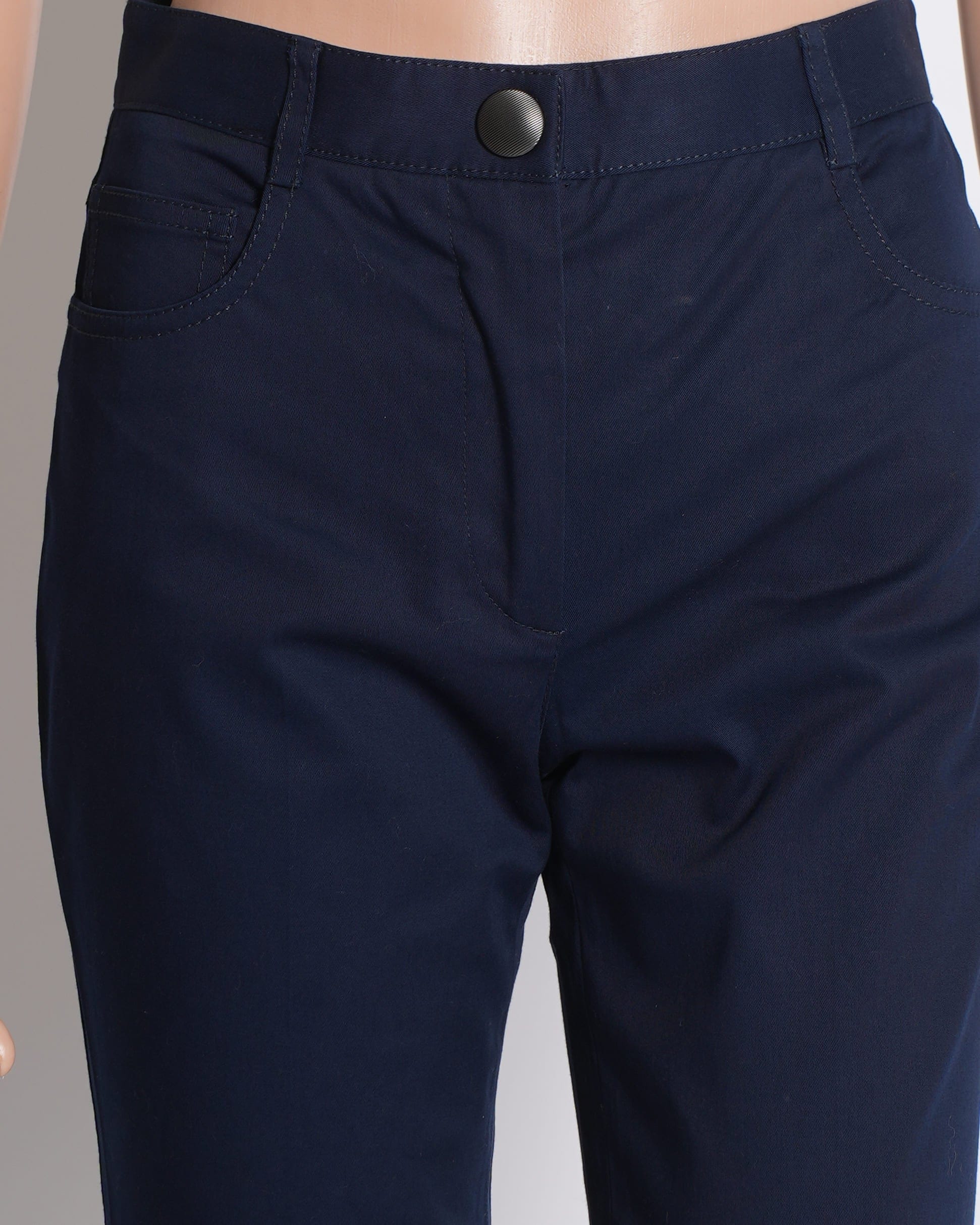 Miu Miu New Miu Miu Navy Blue Pants