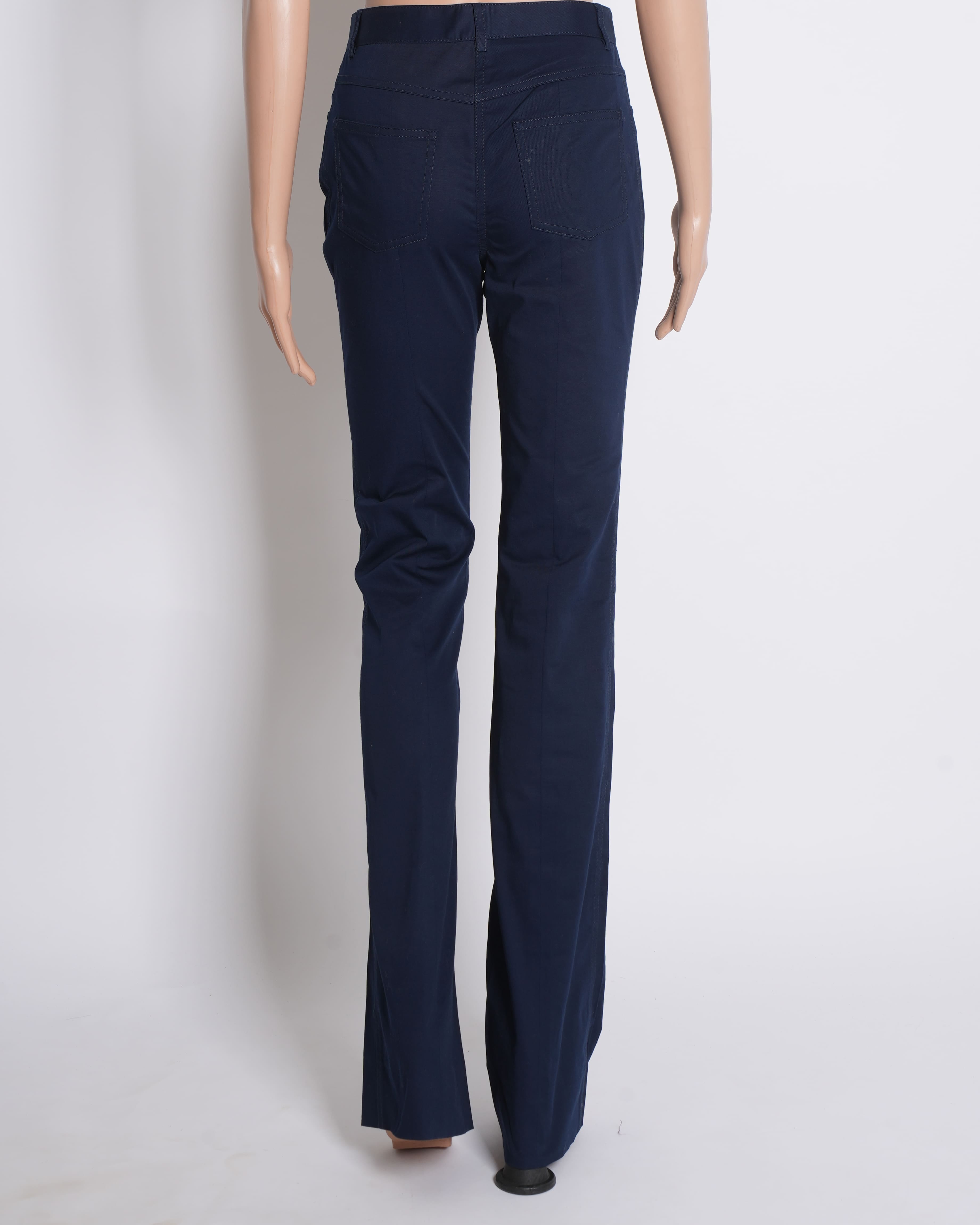Miu Miu New Miu Miu Navy Blue Pants