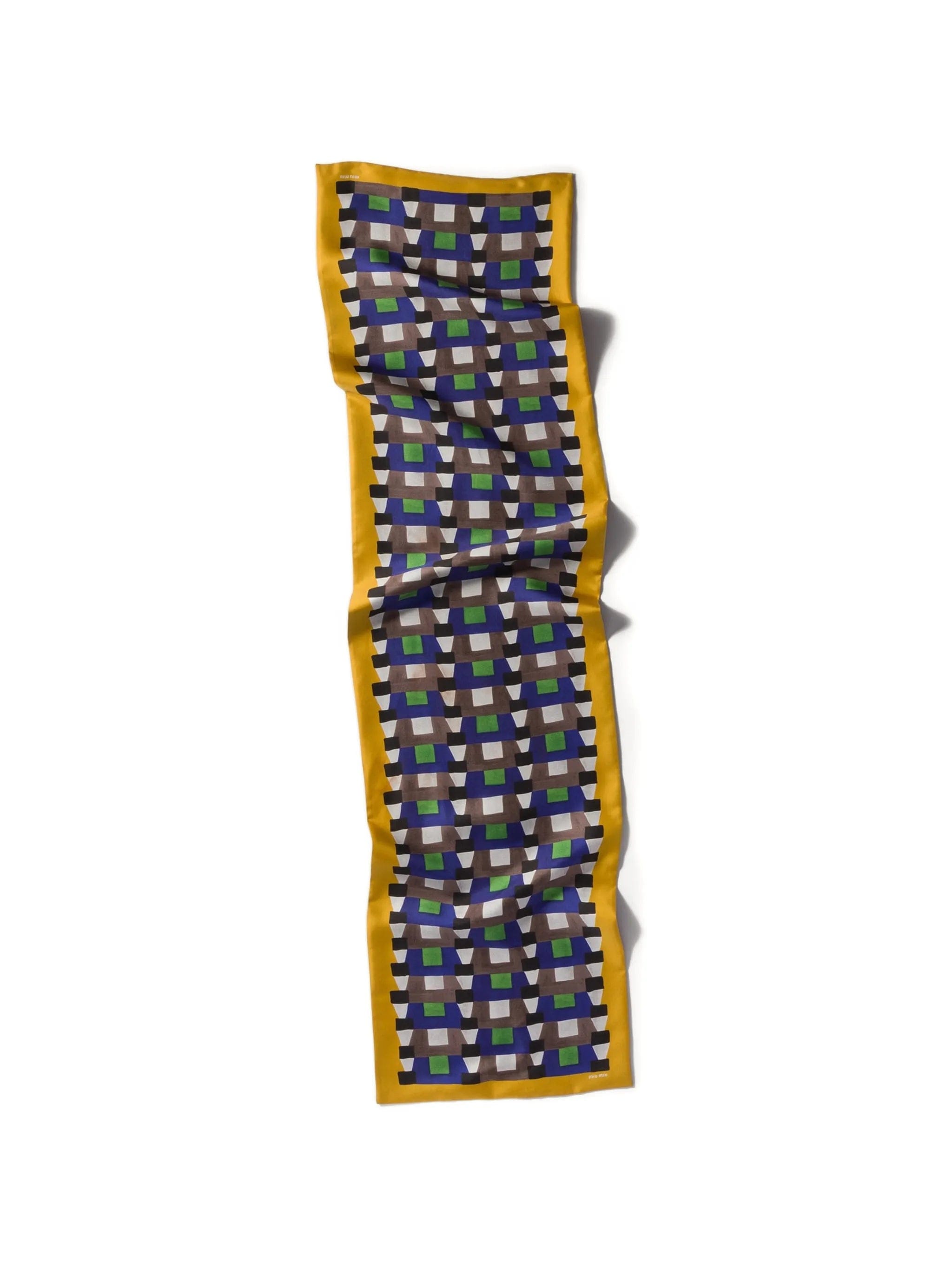 Miu Miu printed silk scarf