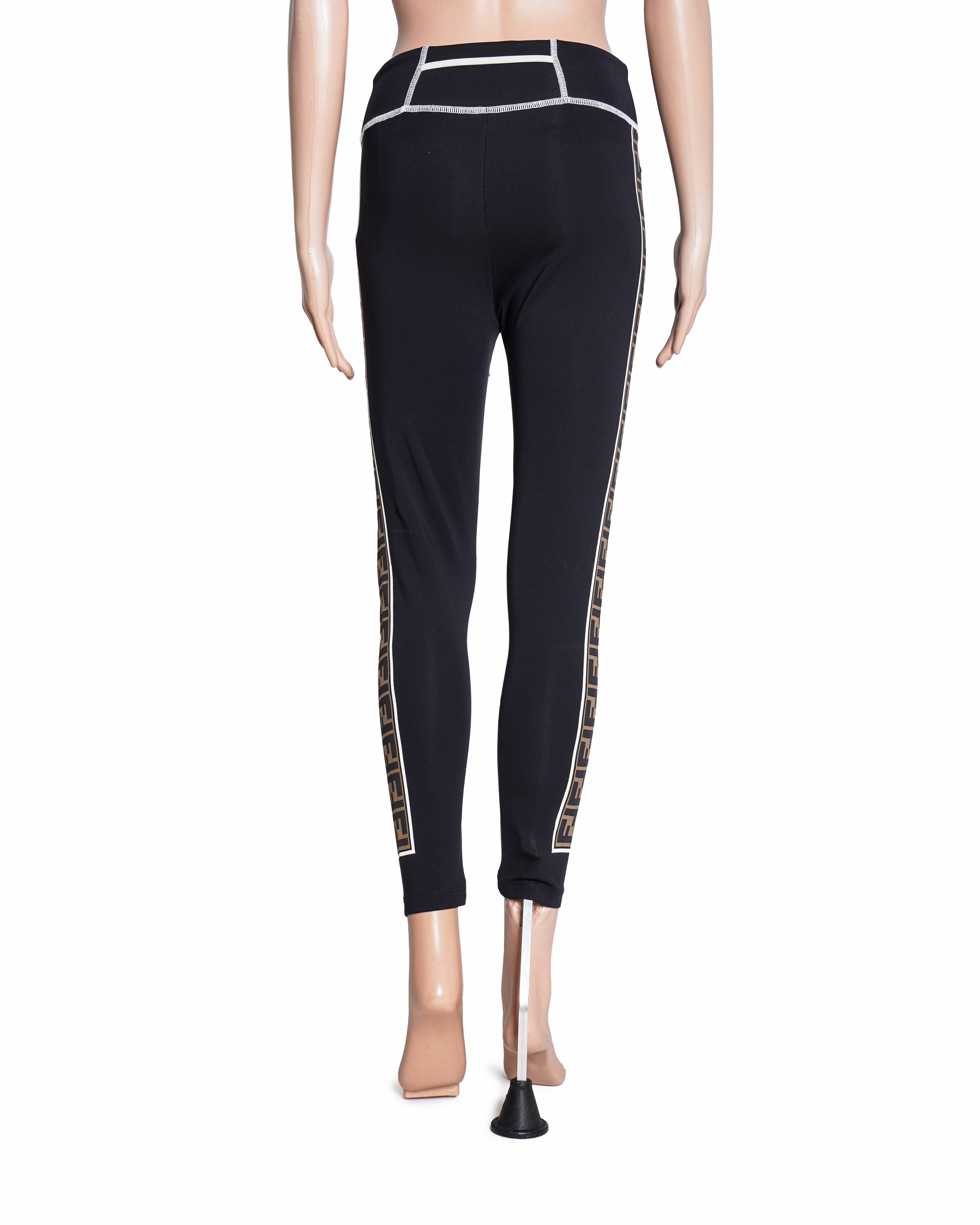 Fendi Black Forever Fendi Leggings
