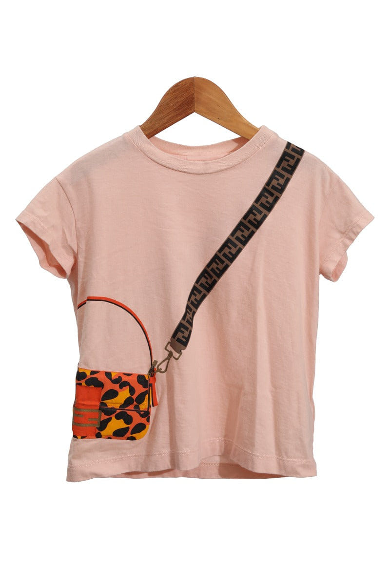 Fendi Kids Size 4A/ 4 Years Pink T - Shirt