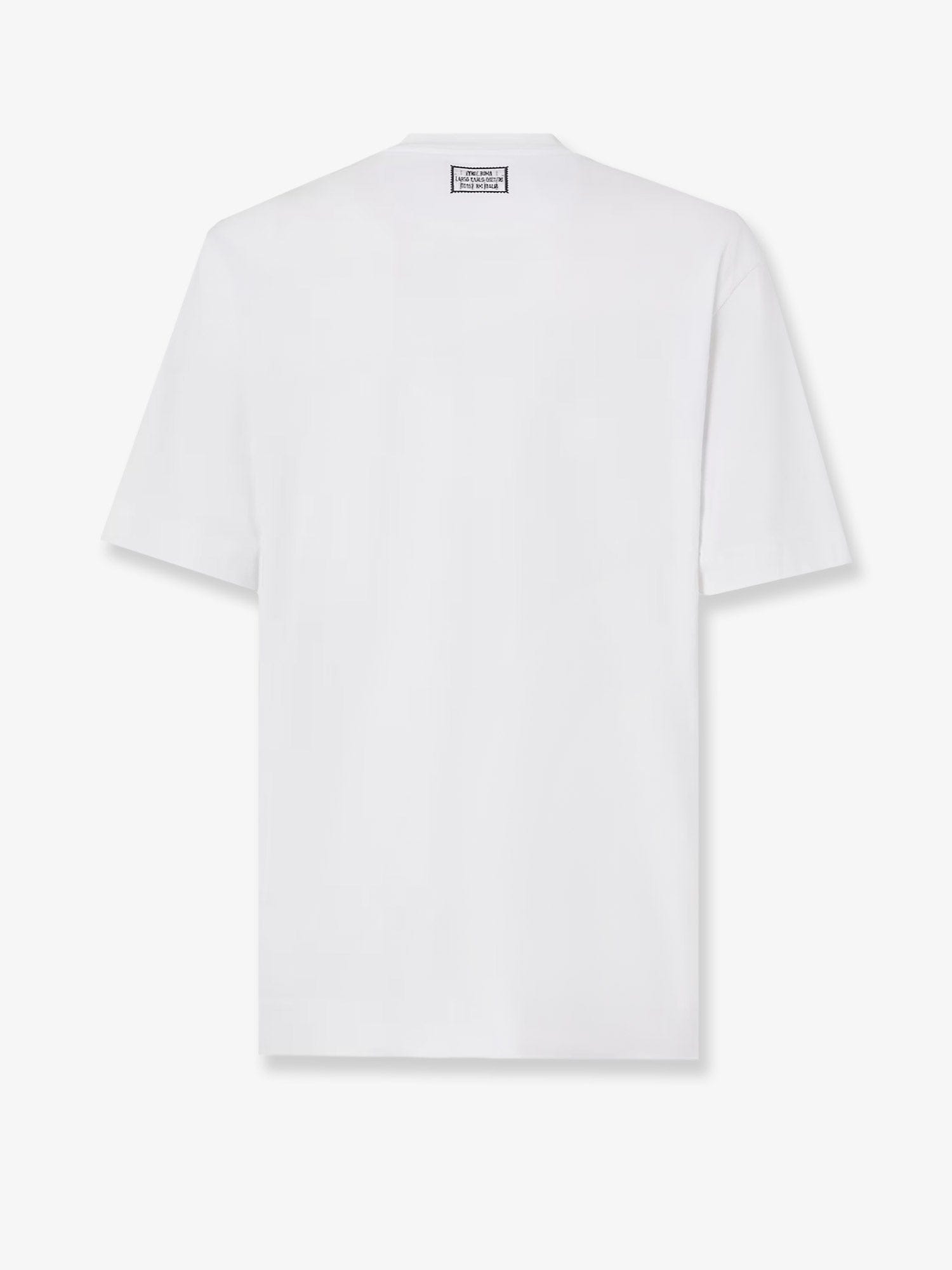Fendi Cotton t - shirt with FF embroidery