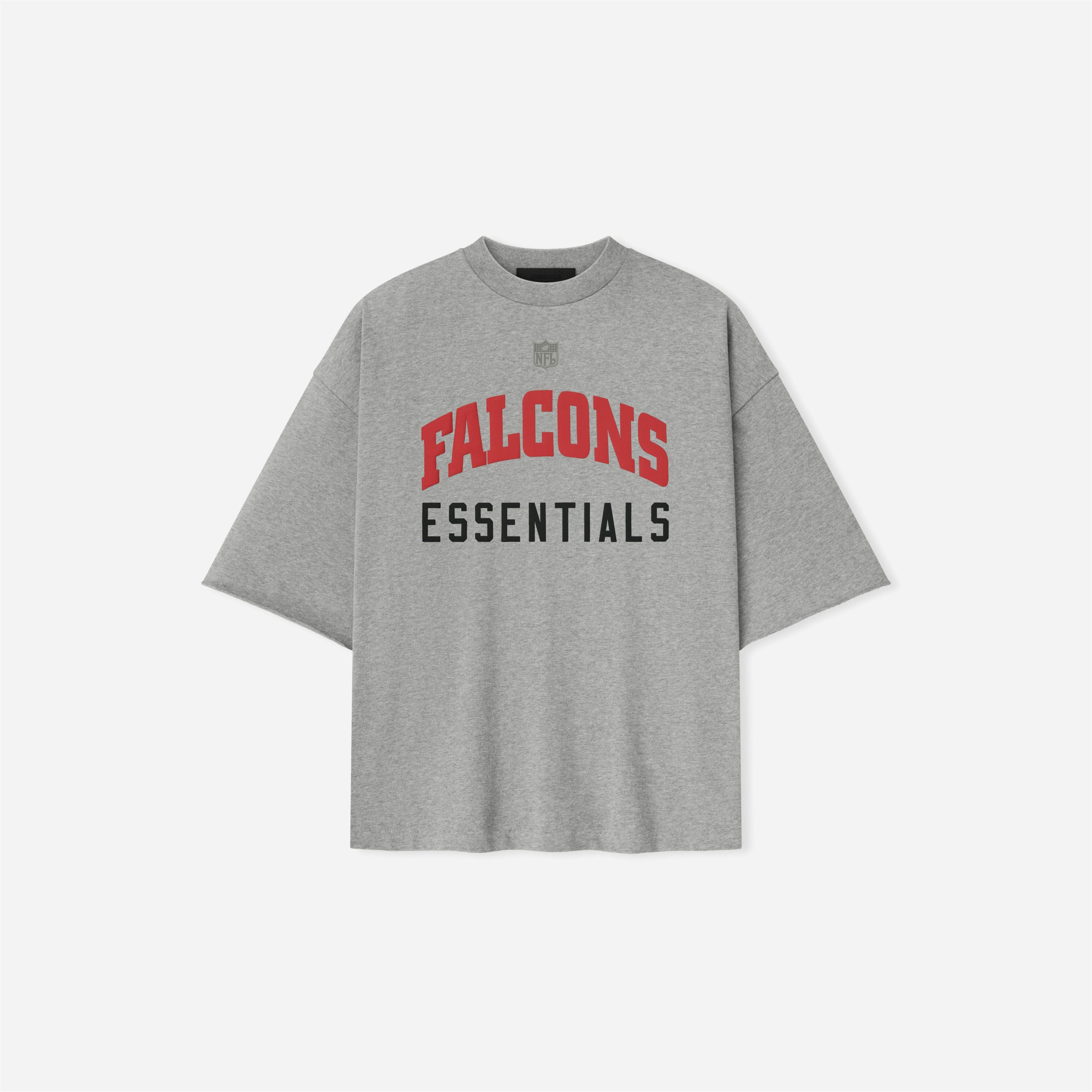 Fear of God Essentials Falcons 90s 3/4 Sleeve Football T-Shirt Concrete Heather