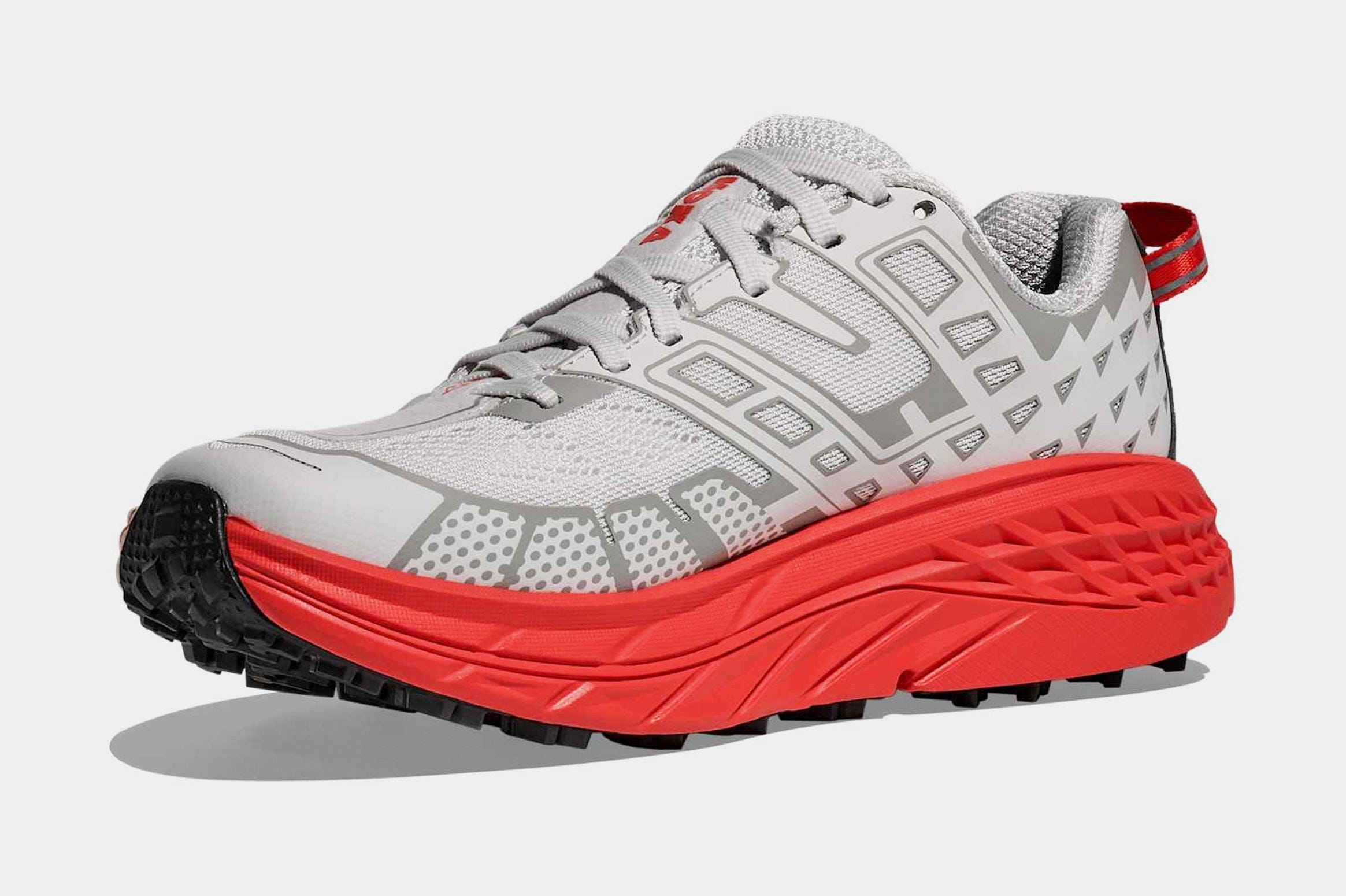 Hoka Speedgoat 2 Mens Lifestyle Shoes (White/Tomato)