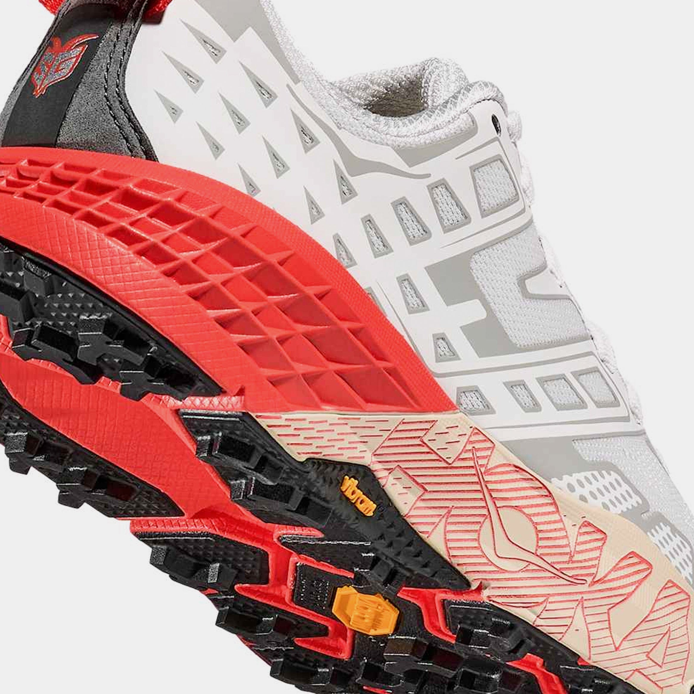 Hoka Speedgoat 2 Mens Lifestyle Shoes (White/Tomato)