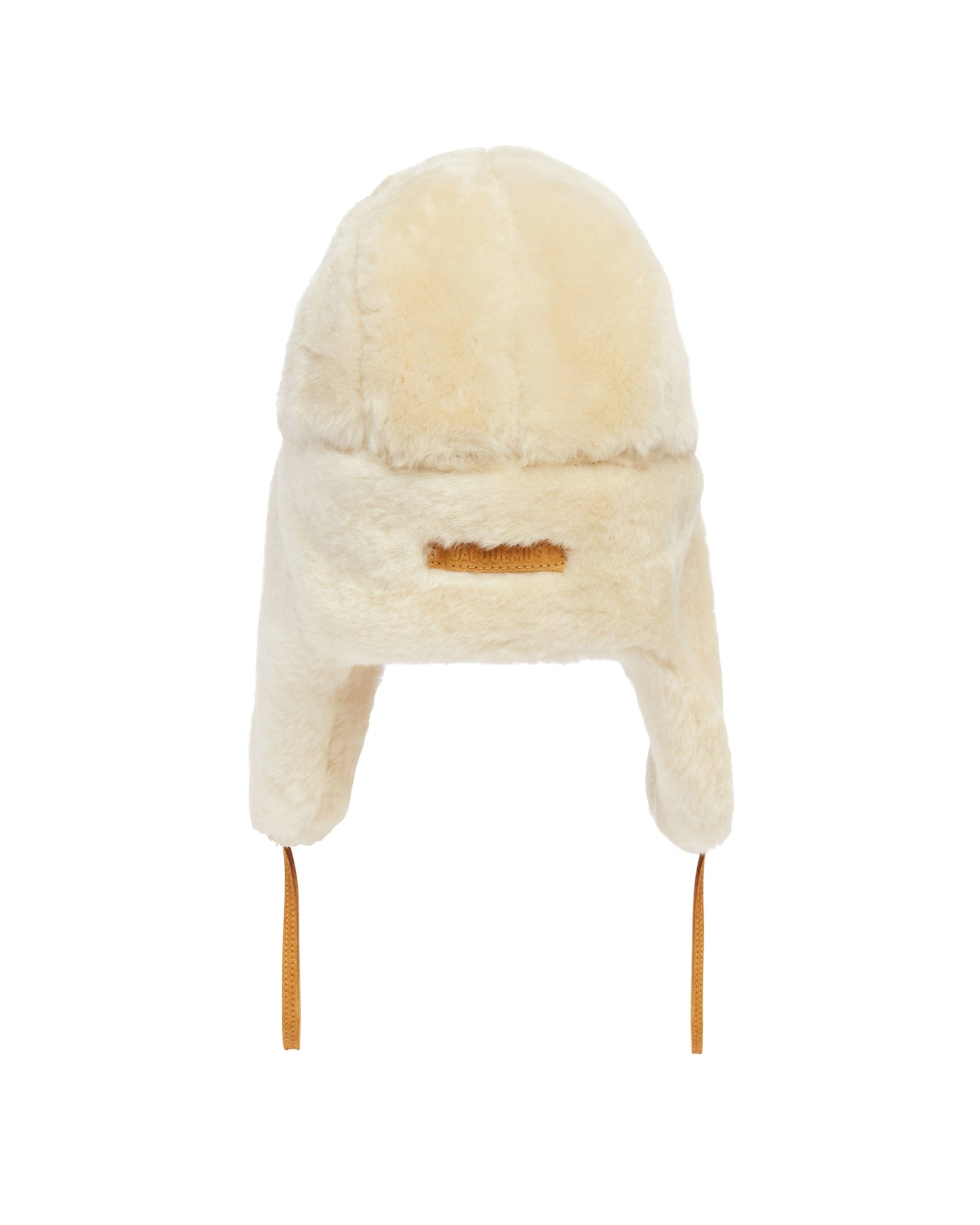 Jacquemus Cappello In Ecopelliccia Bianco