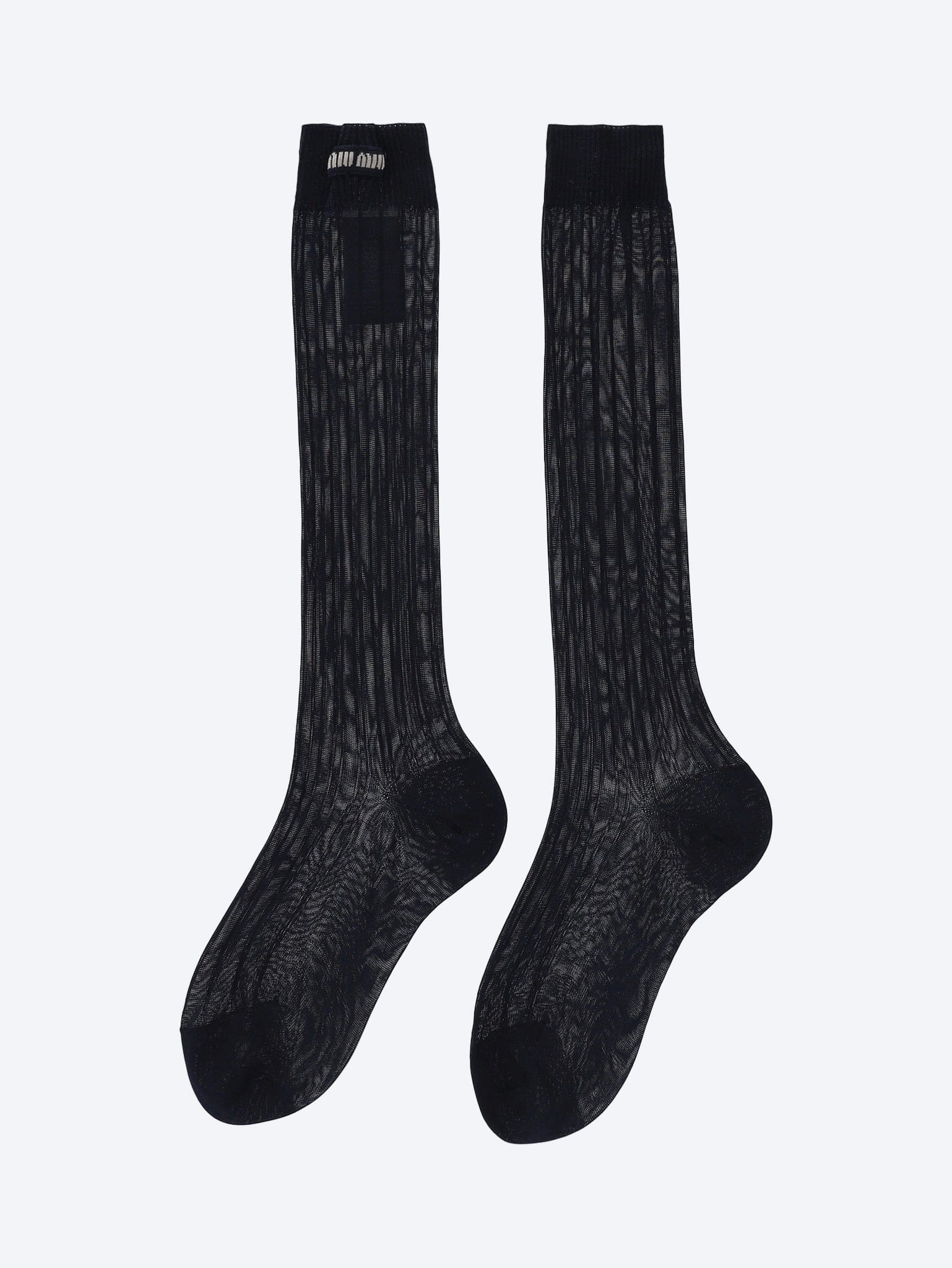 MIU MIU Ribbed silk socks
