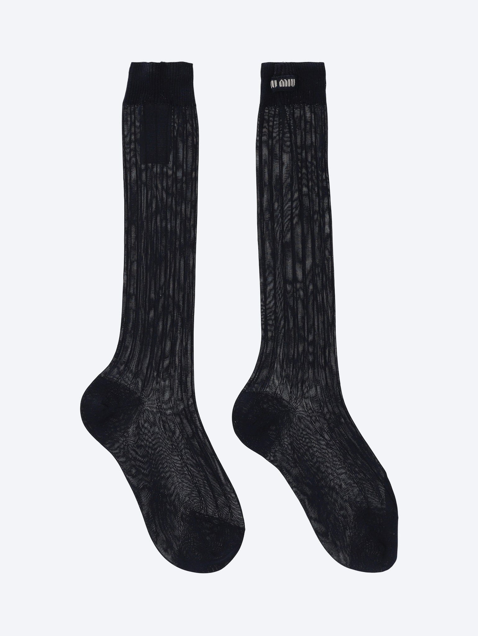 MIU MIU Ribbed silk socks