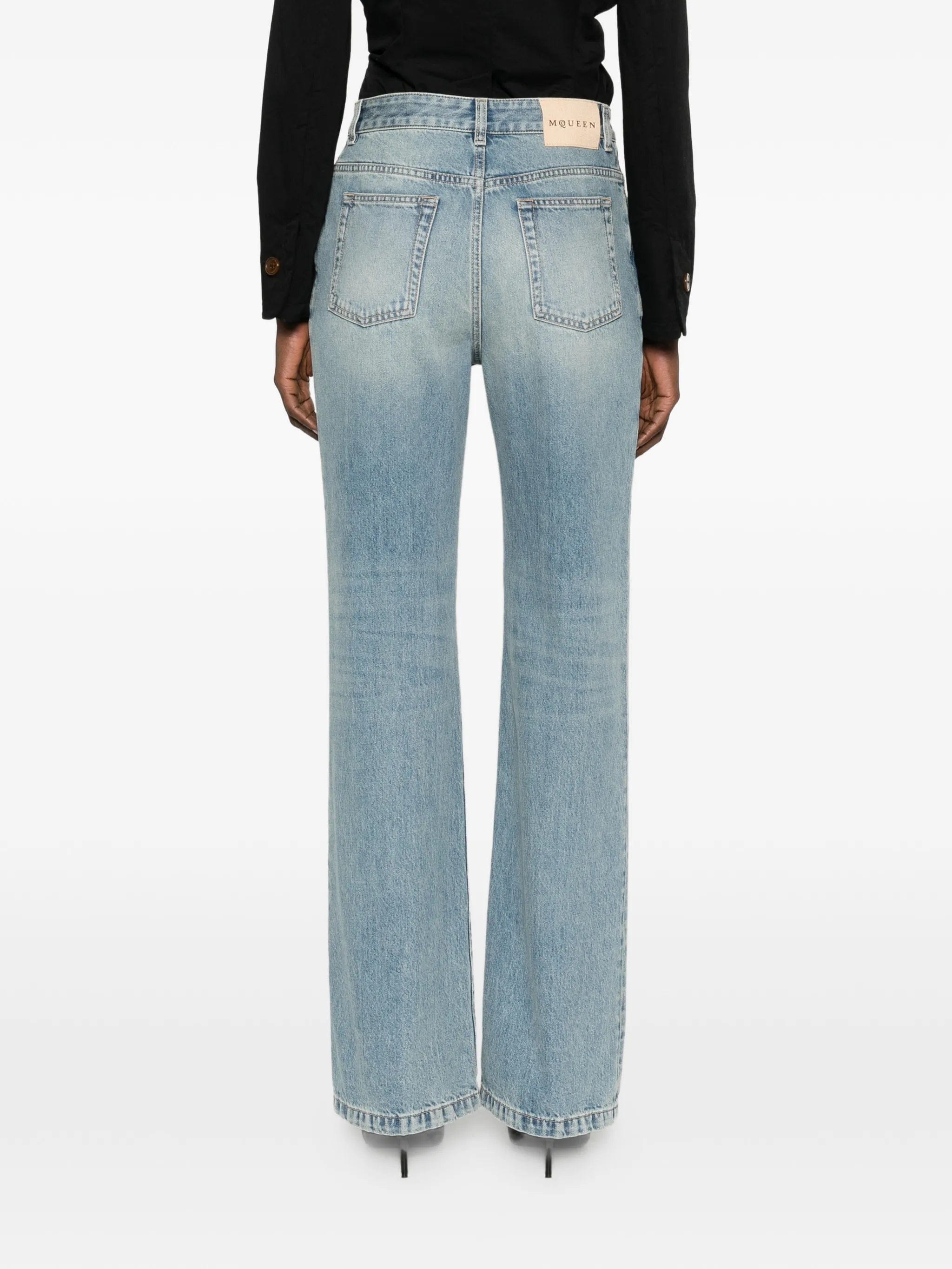 Alexander McQueen straight - leg cotton jeans