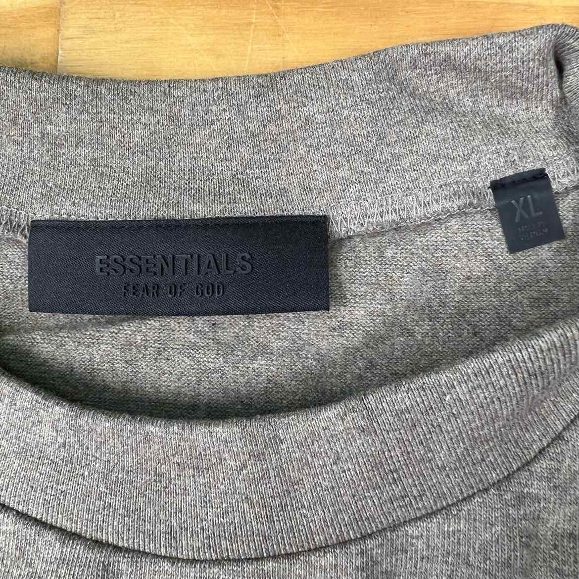 Fear of God T - Shirt ESSENTIALS Heather Grey New Size XL