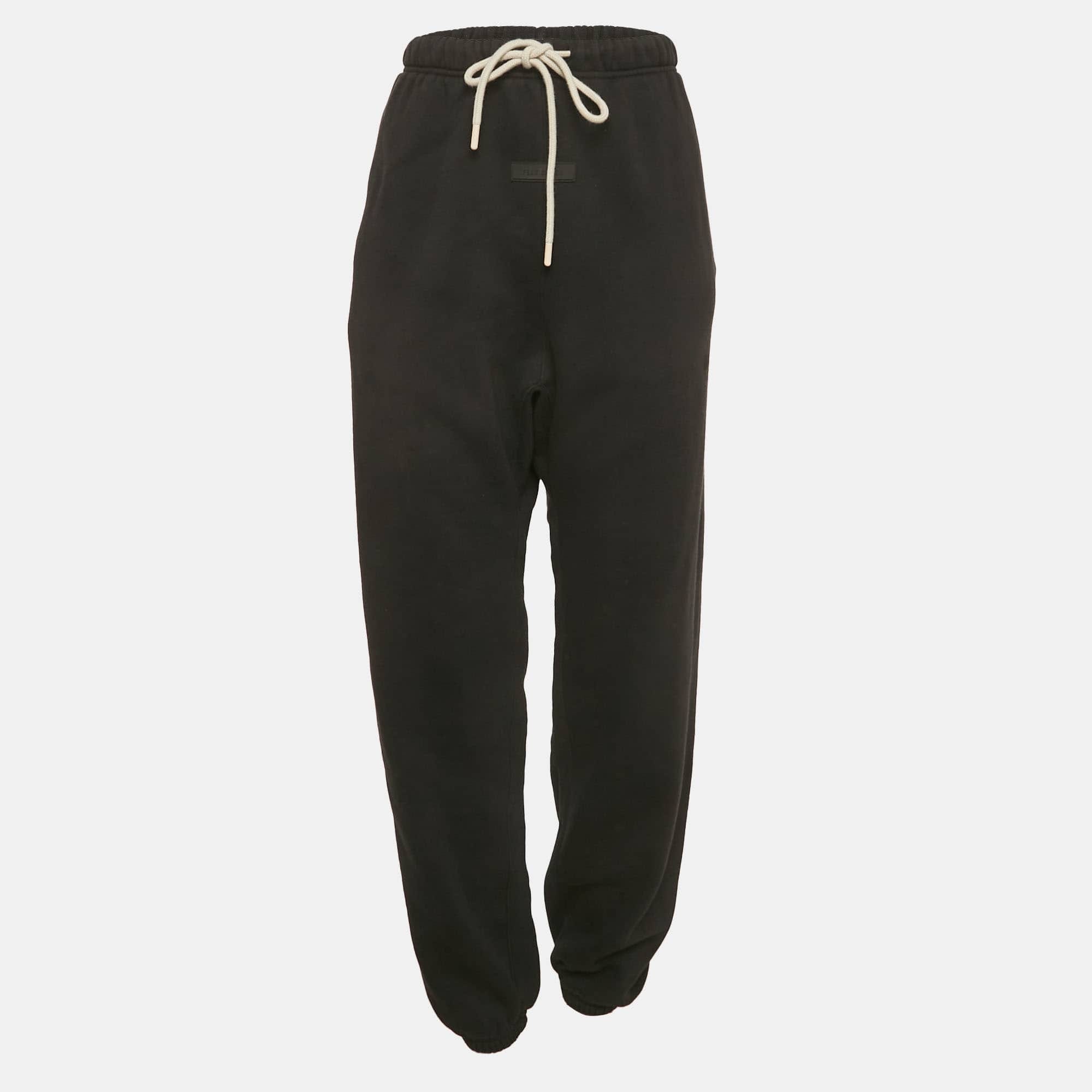 Fear of God Essentials Fear Of God Black Cotton Sweatpants