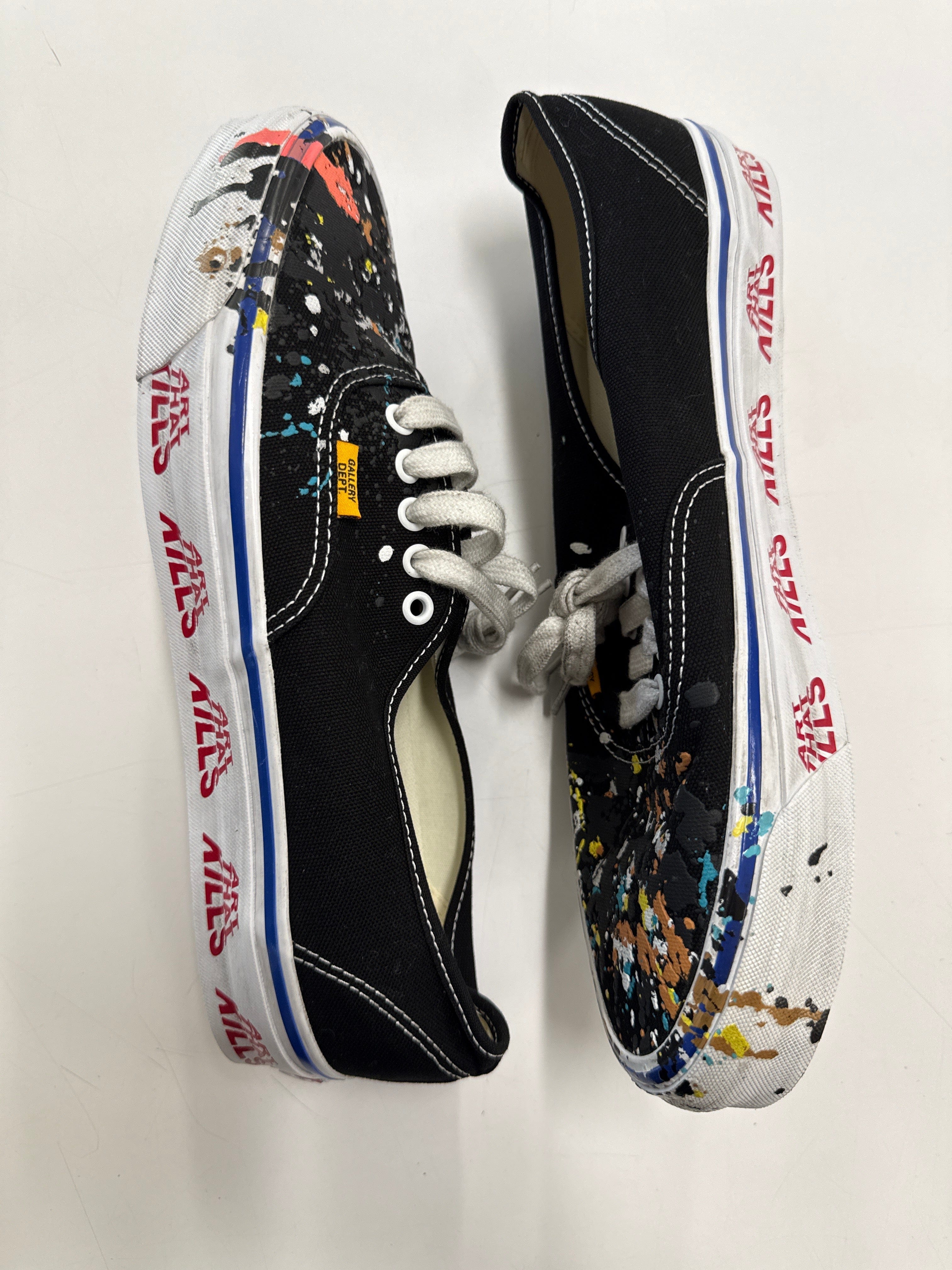 VANS AUTHENTIC REISSUE 44 GALLERY DEPT. ART THAT KILLS BLACK - SIZE 11.5 (WORN)