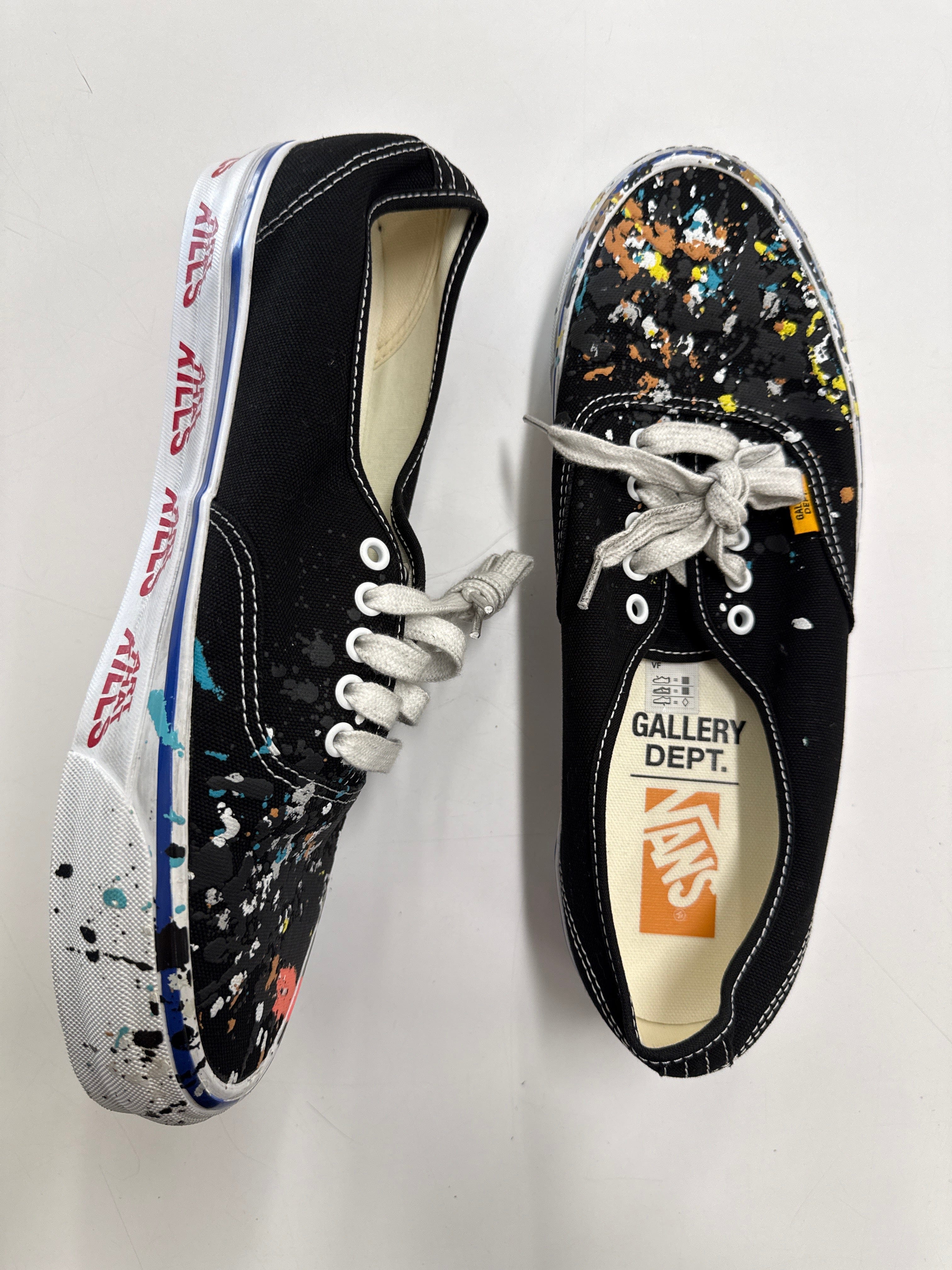 VANS AUTHENTIC REISSUE 44 GALLERY DEPT. ART THAT KILLS BLACK - SIZE 11.5 (WORN)