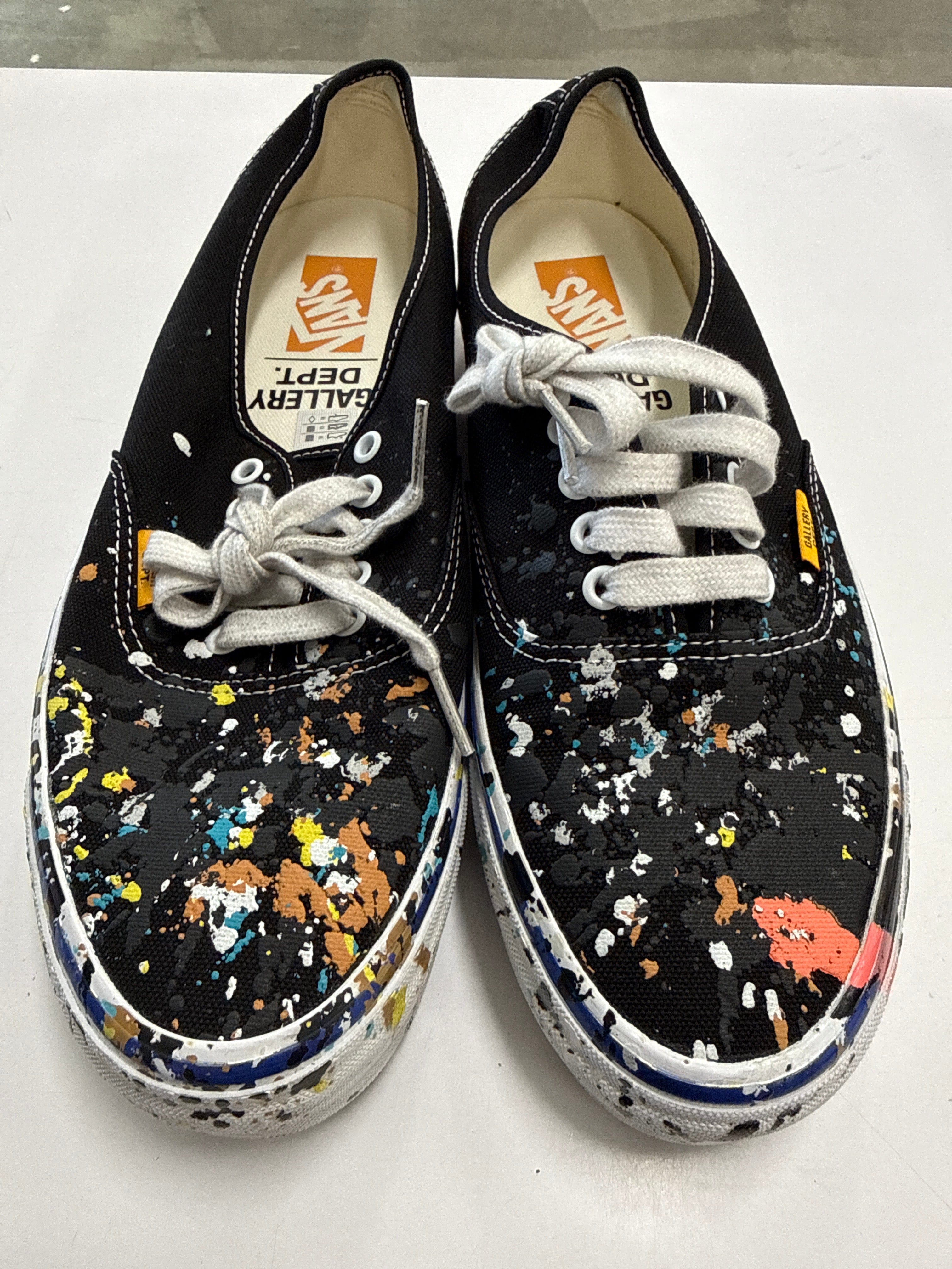 VANS AUTHENTIC REISSUE 44 GALLERY DEPT. ART THAT KILLS BLACK - SIZE 11.5 (WORN)