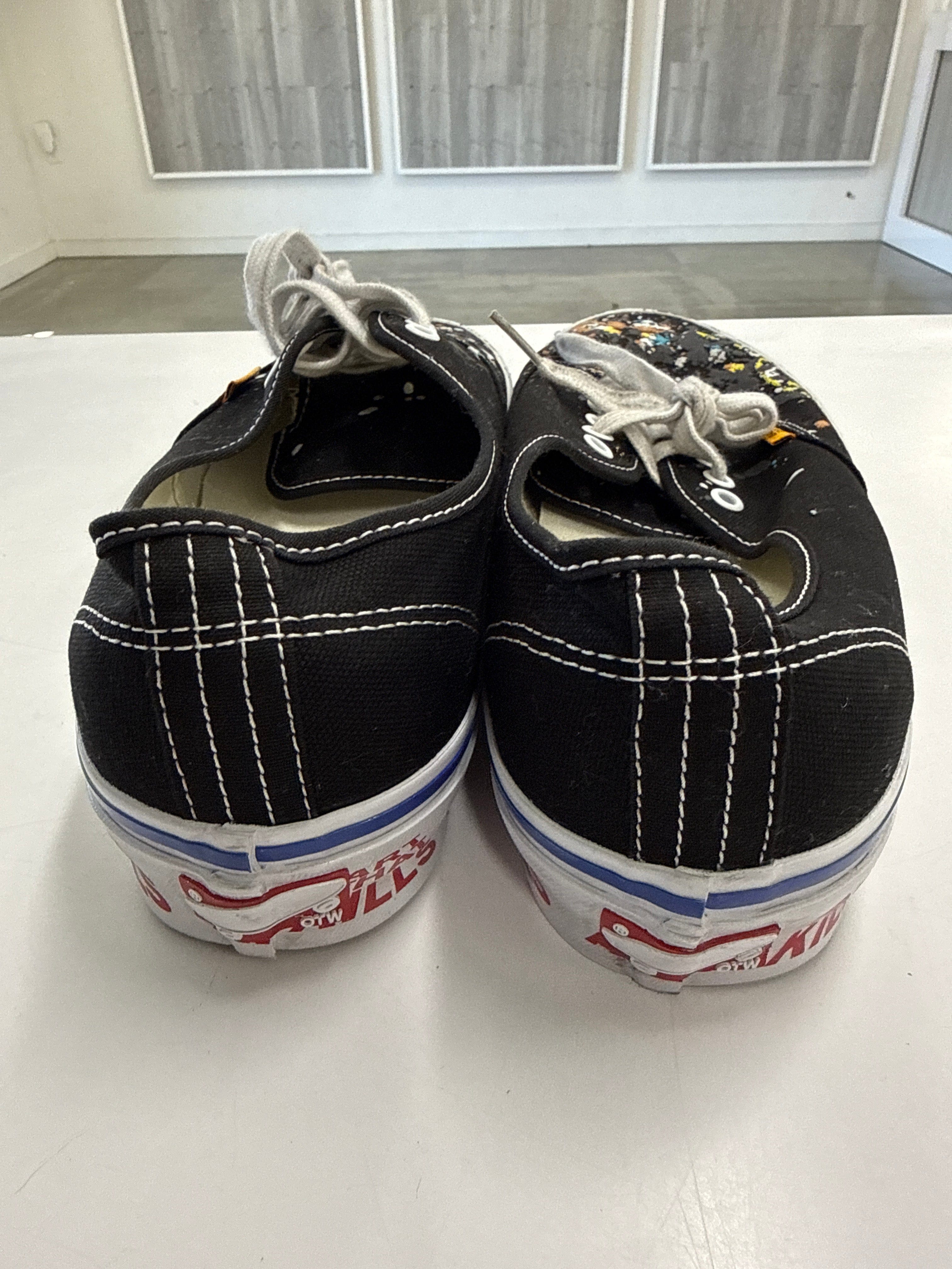 VANS AUTHENTIC REISSUE 44 GALLERY DEPT. ART THAT KILLS BLACK - SIZE 11.5 (WORN)