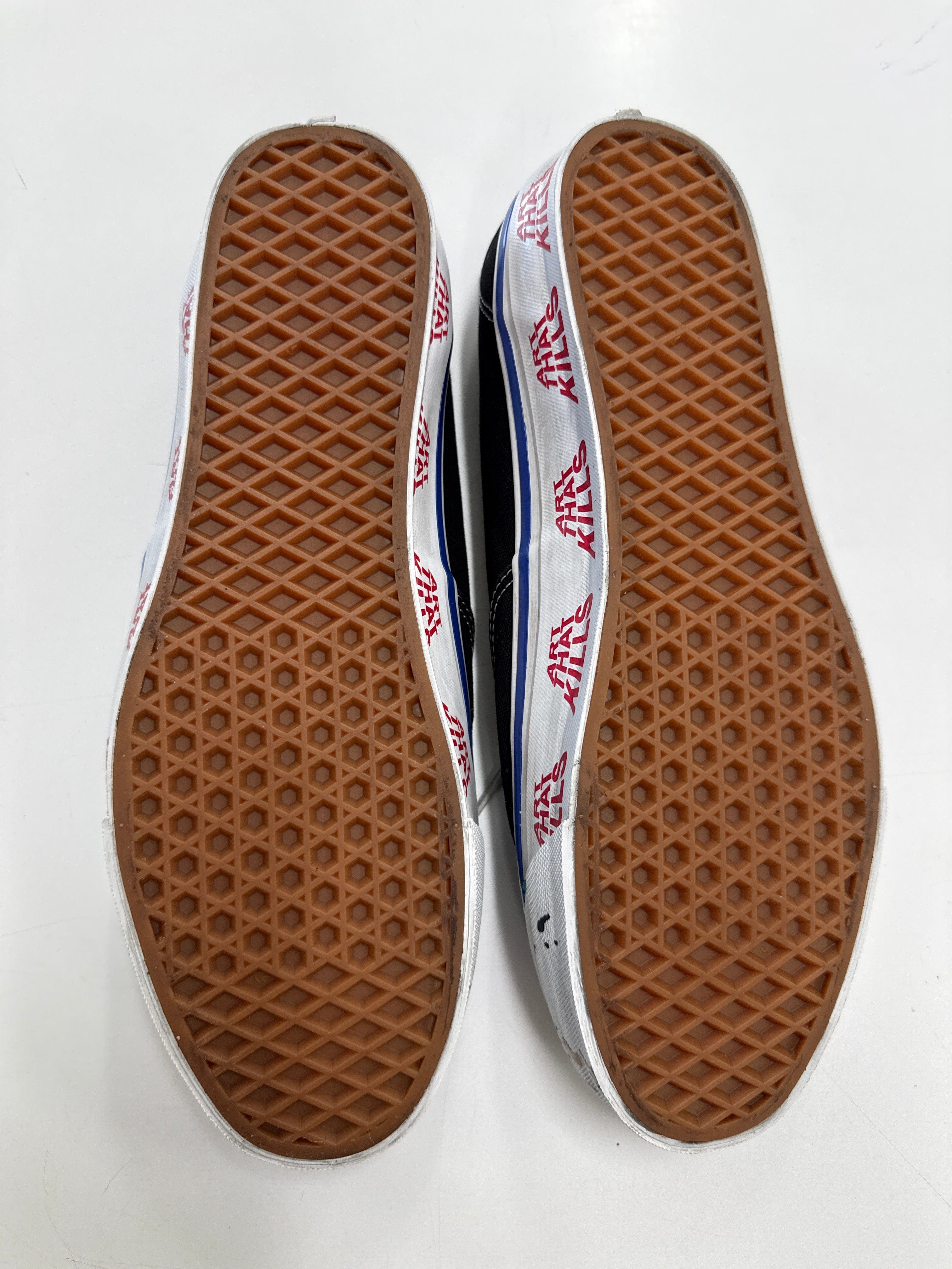 VANS AUTHENTIC REISSUE 44 GALLERY DEPT. ART THAT KILLS BLACK - SIZE 11.5 (WORN)