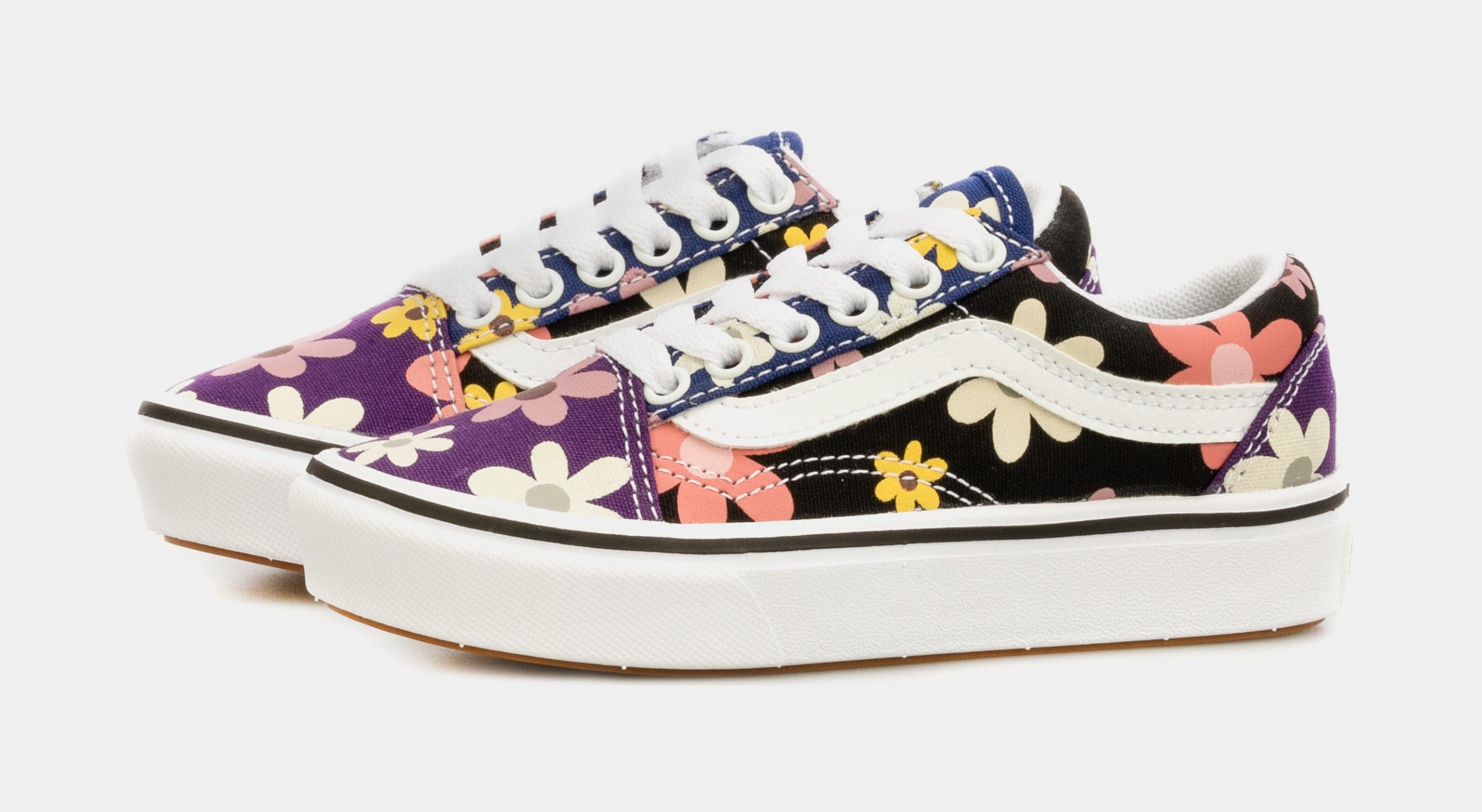 Vans Old Skool Preschool Skate Shoes (Purple/Blue)