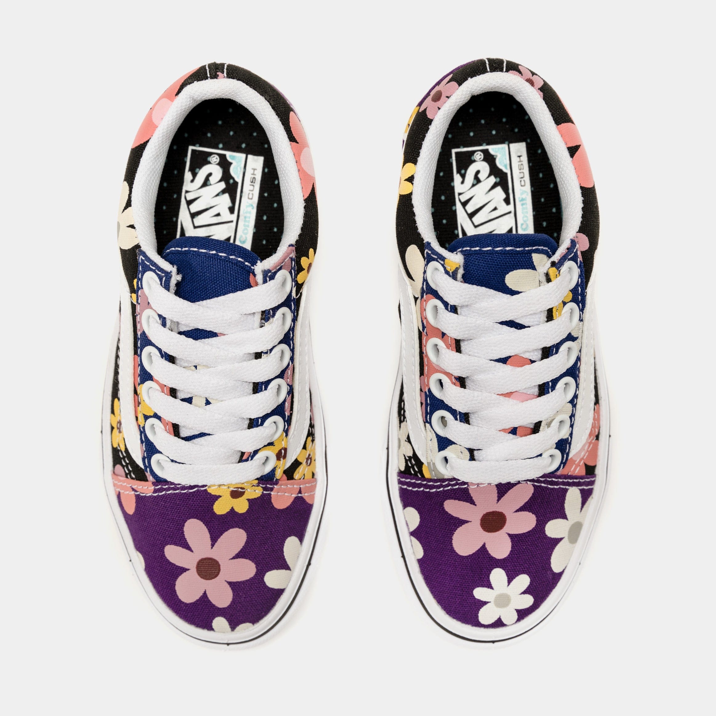 Vans Old Skool Preschool Skate Shoes (Purple/Blue)