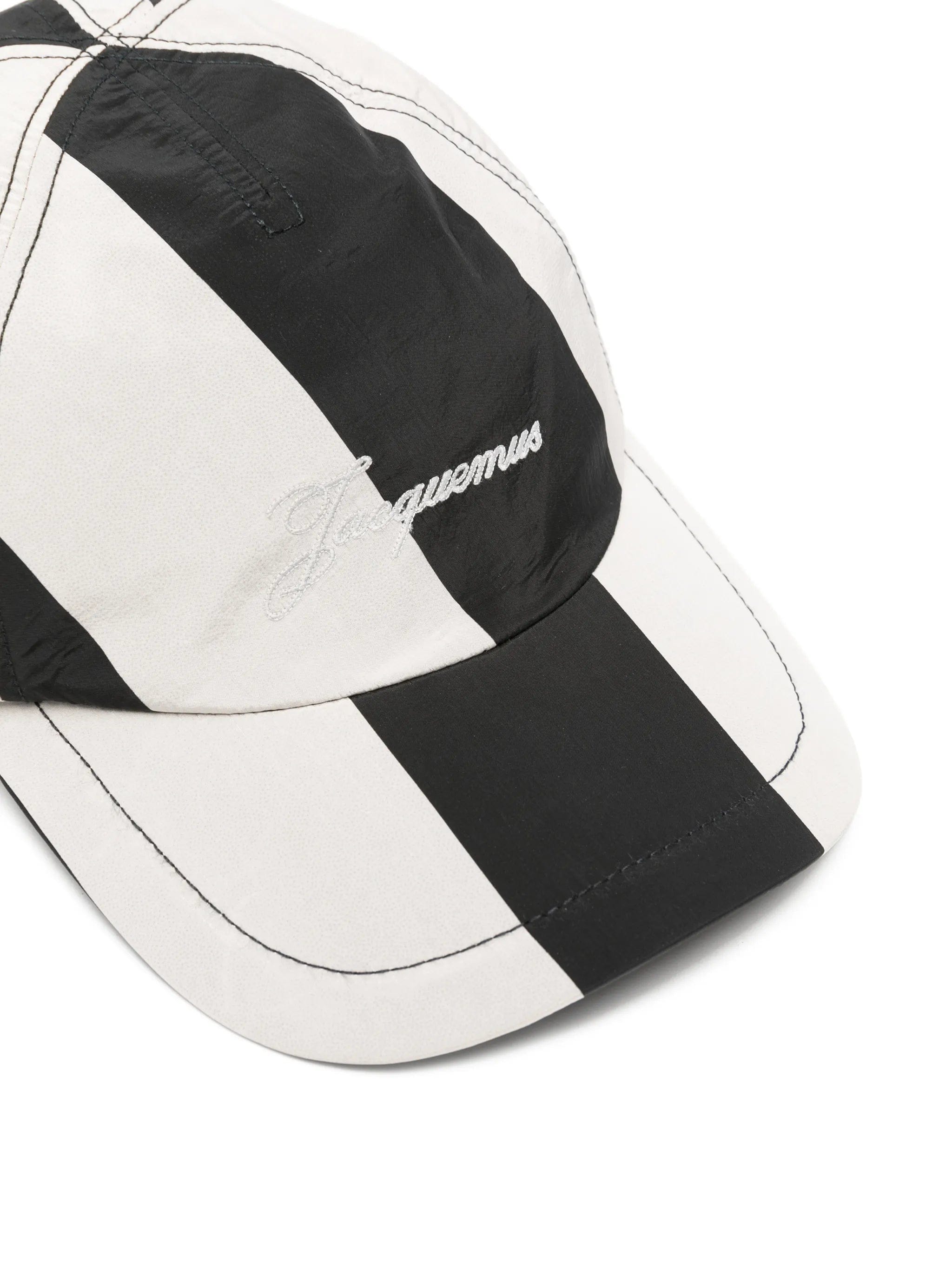 Jacquemus La Casquette Baluchon striped cap