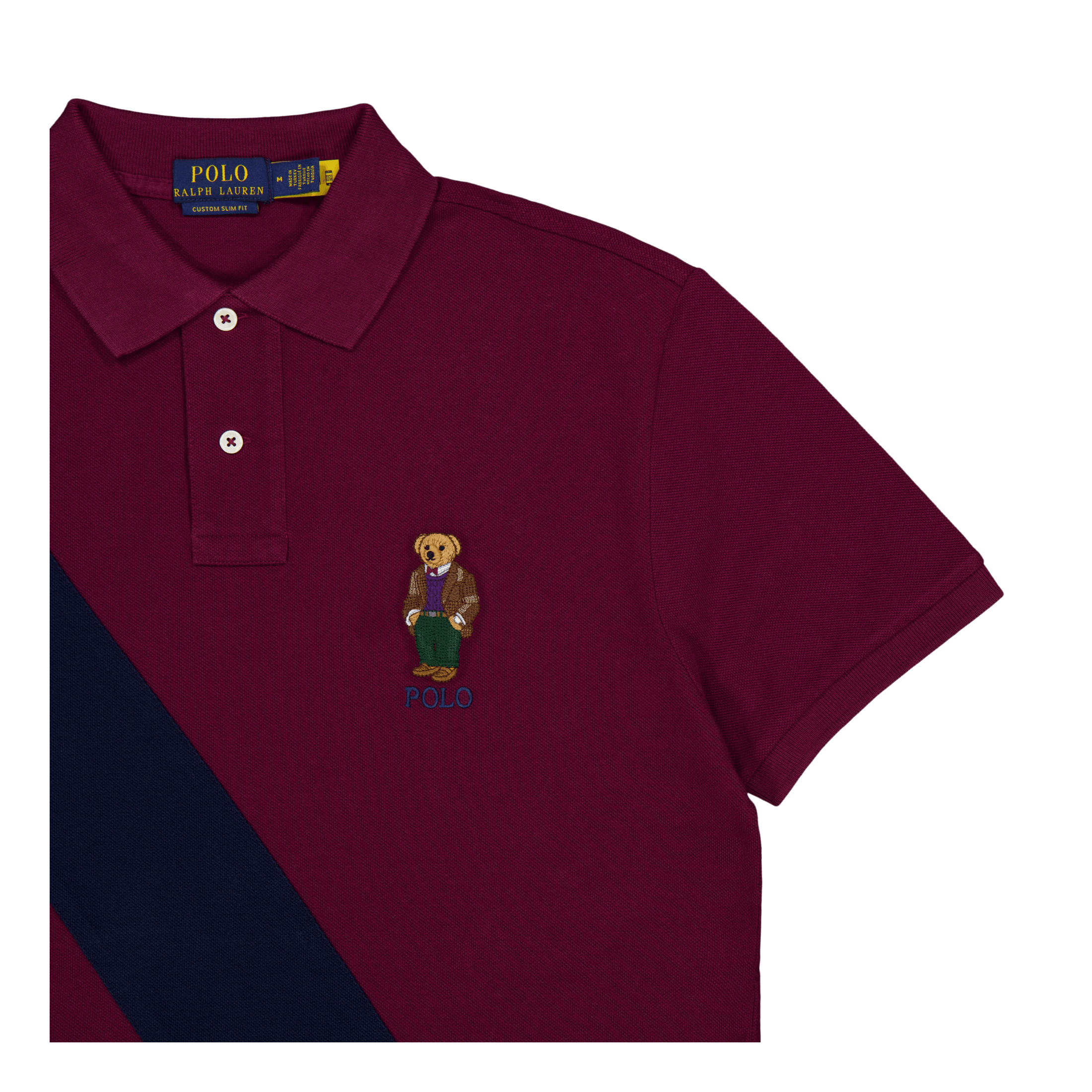 Polo Ralph Lauren Custom Slim Fit Polo Bear Polo Shirt Fa23 Cls Wn/Crse Nvy Hrtg Bear
