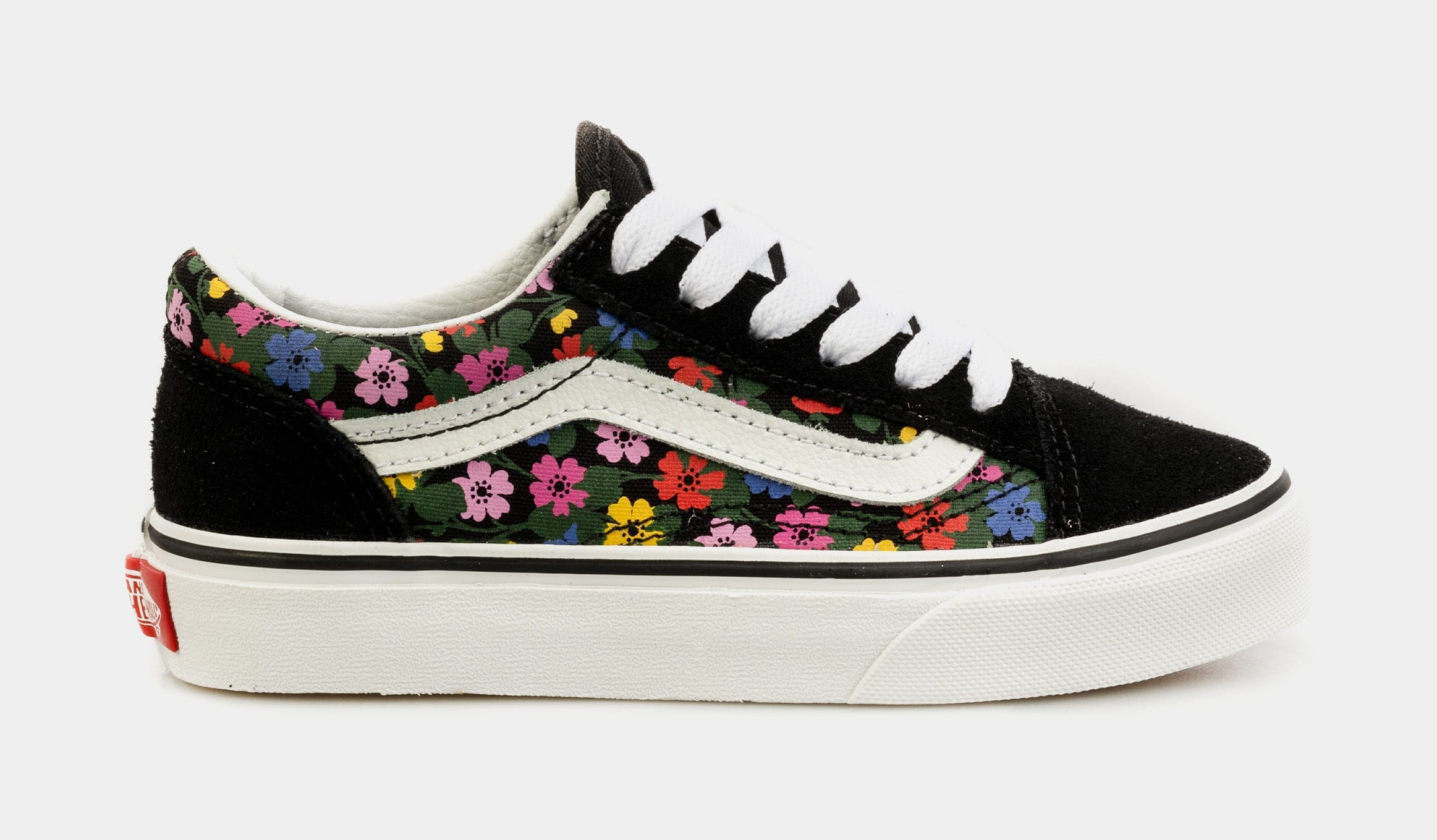 Vans Old Skool Preschool Skate Shoes (Black/Multi)
