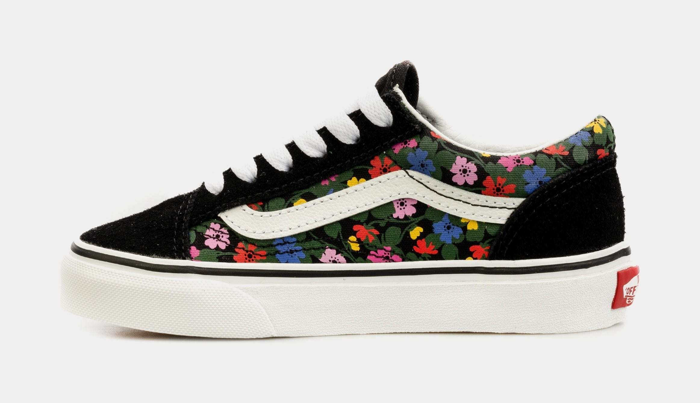 Vans Old Skool Preschool Skate Shoes (Black/Multi)