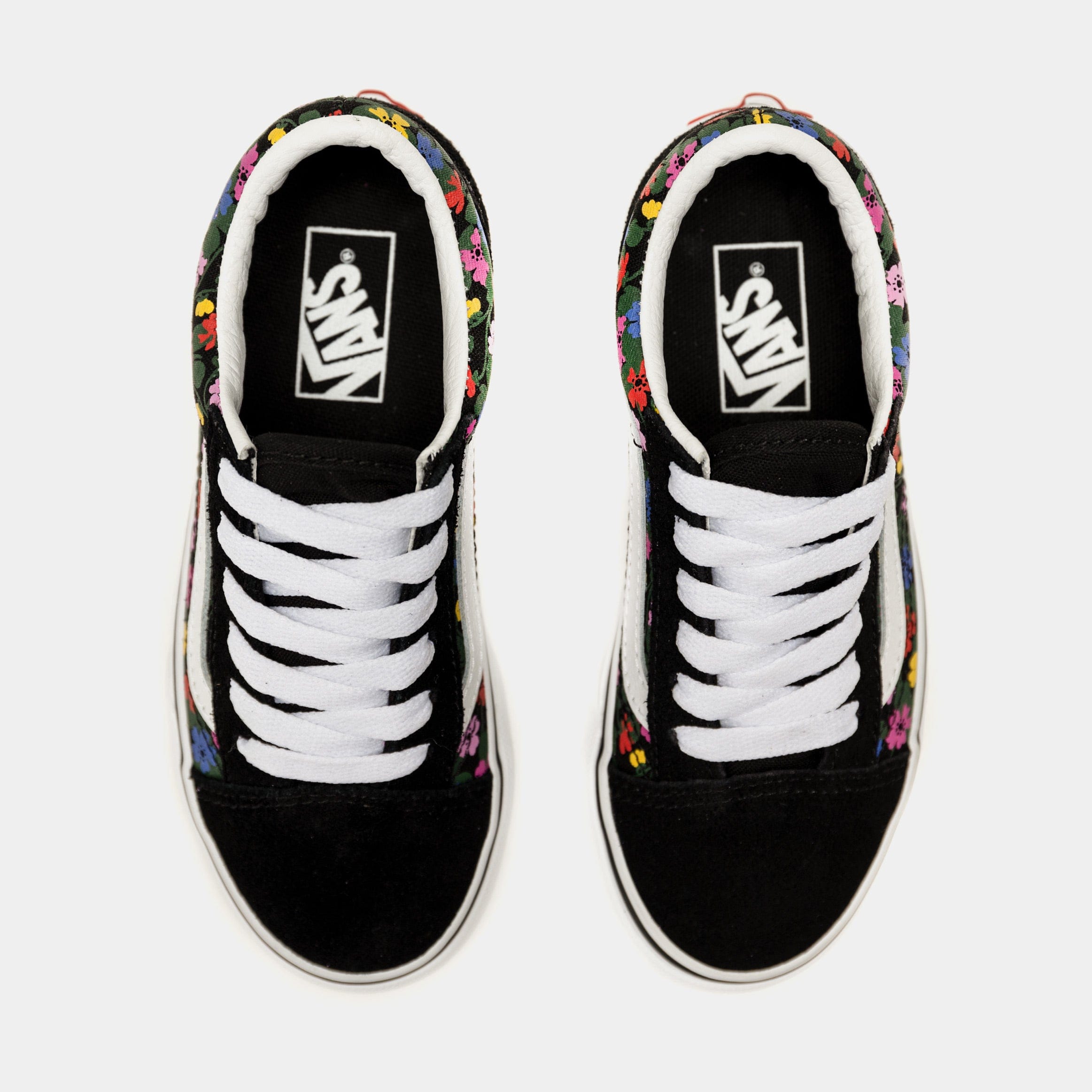Vans Old Skool Preschool Skate Shoes (Black/Multi)