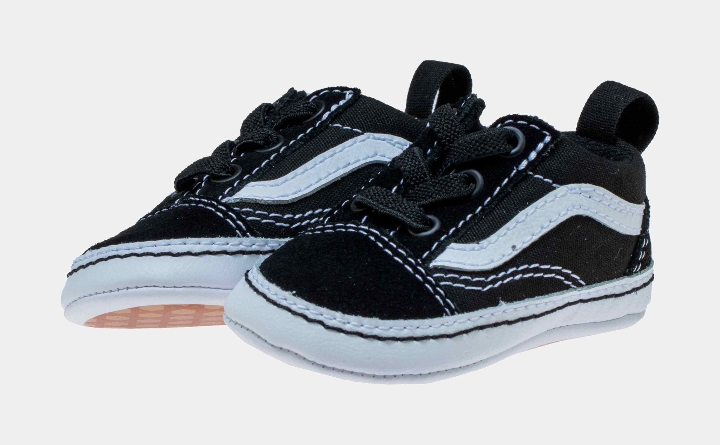 Vans Old Skool Crib Skate Shoes (Black/White)