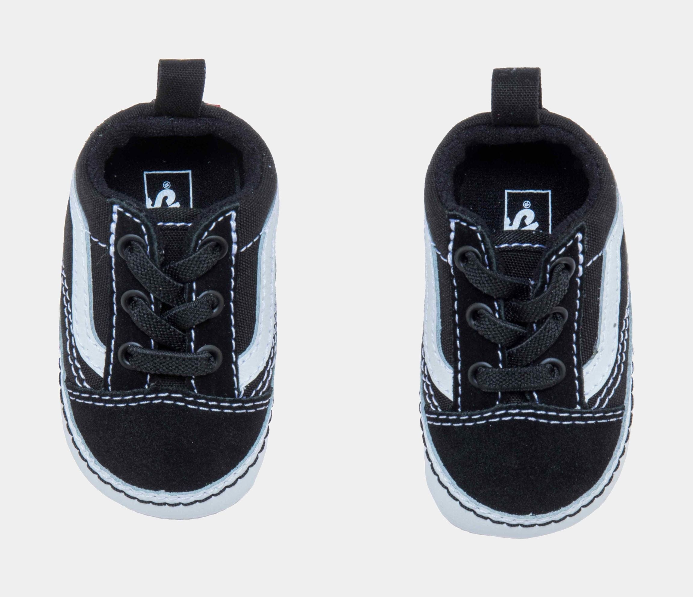 Vans Old Skool Crib Skate Shoes (Black/White)