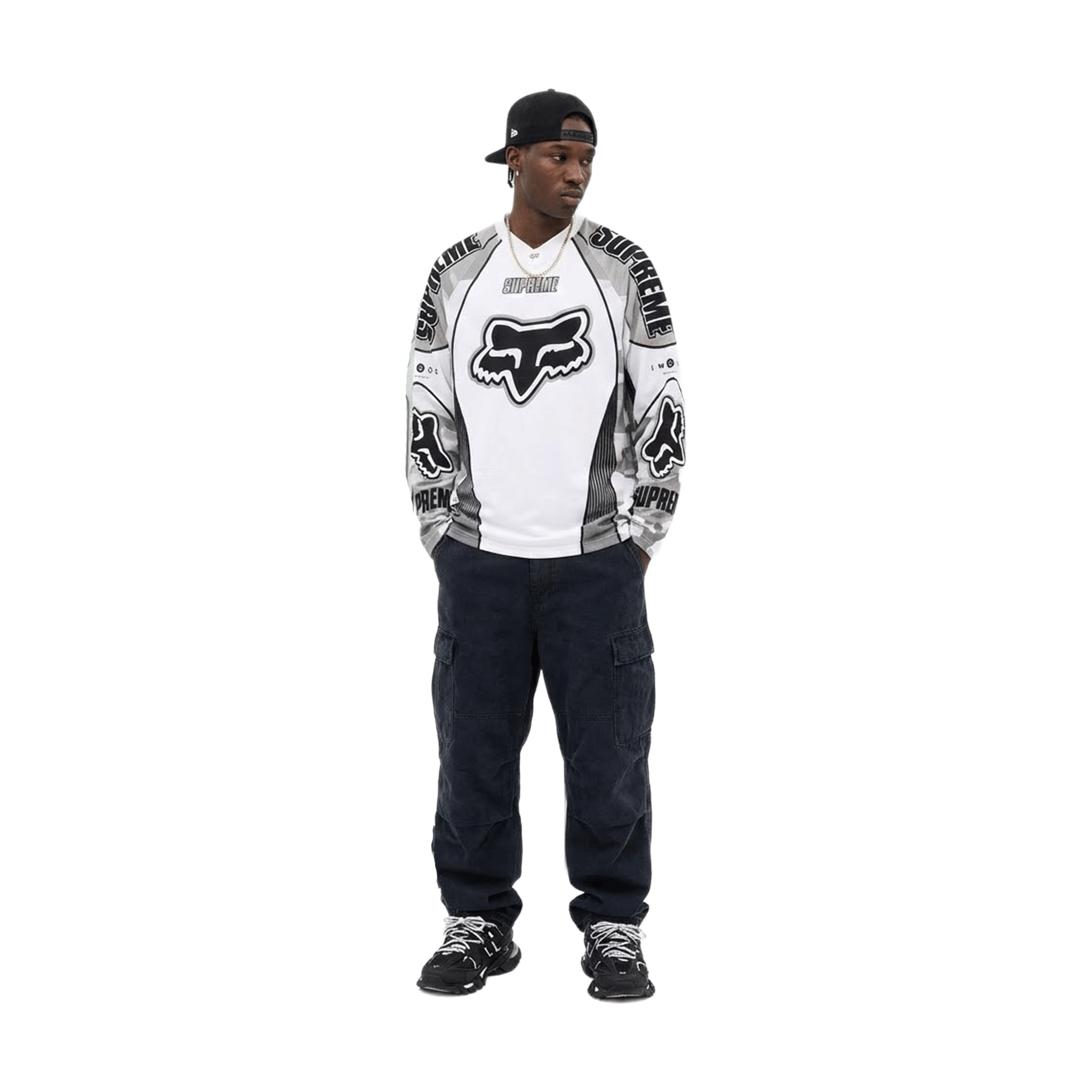 Supreme x Fox Racing DMX Jersey Snow Camo (FW25)