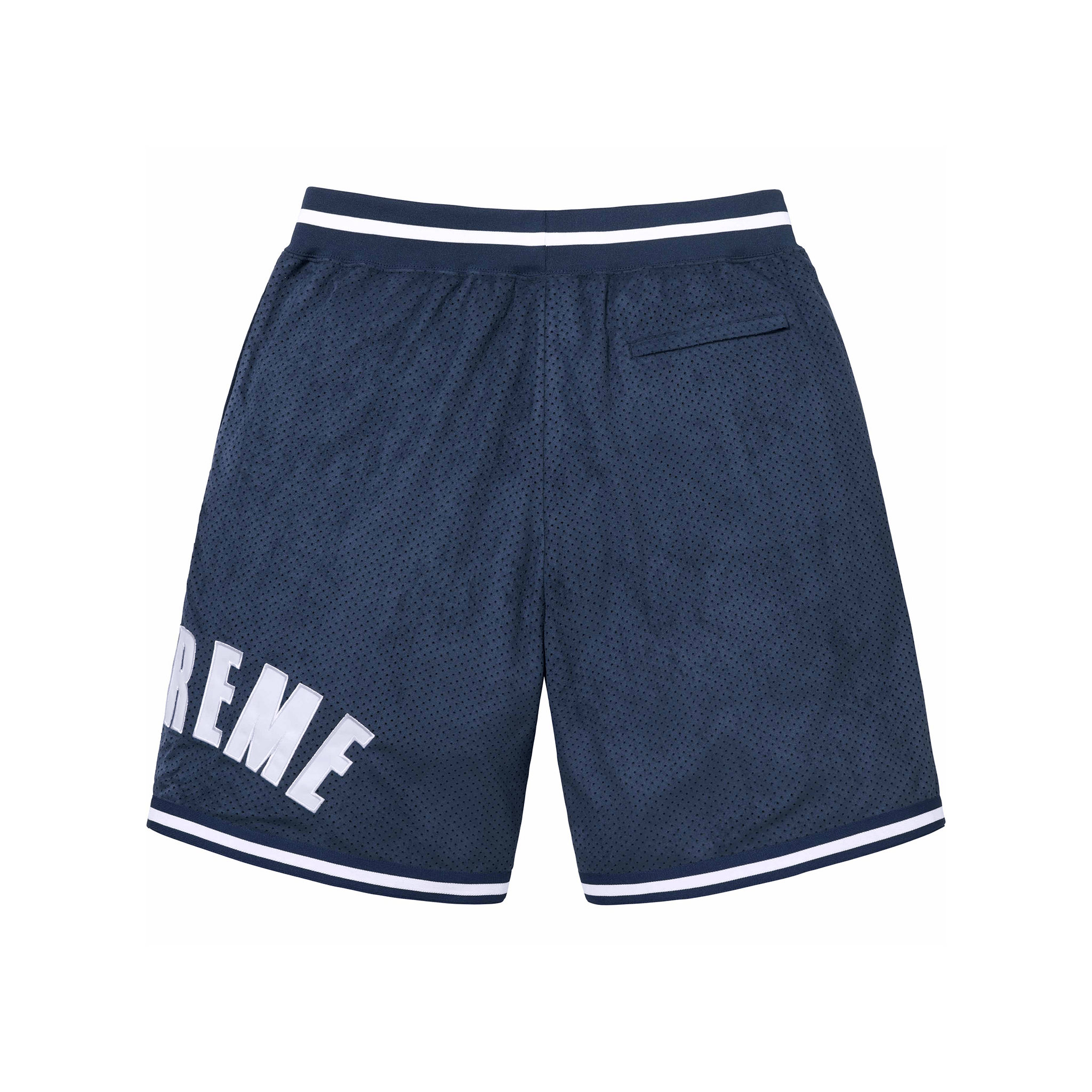 Supreme Ultrasuede Mesh Short Navy (SS24)