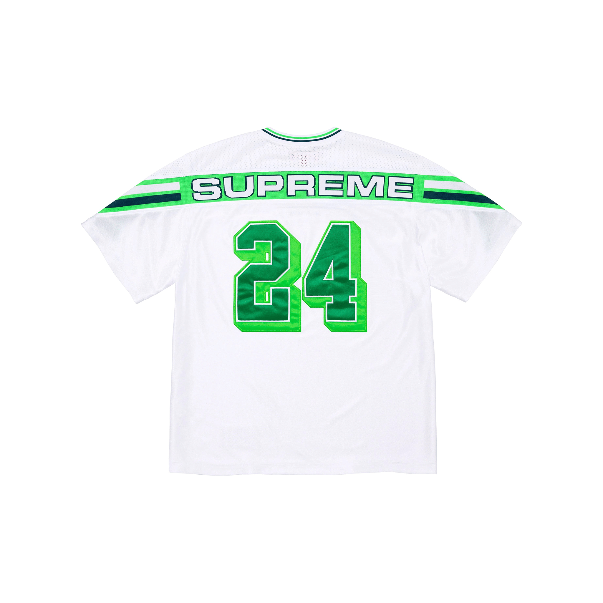 Supreme Jacquard Rib Football Jersey White (FW24)