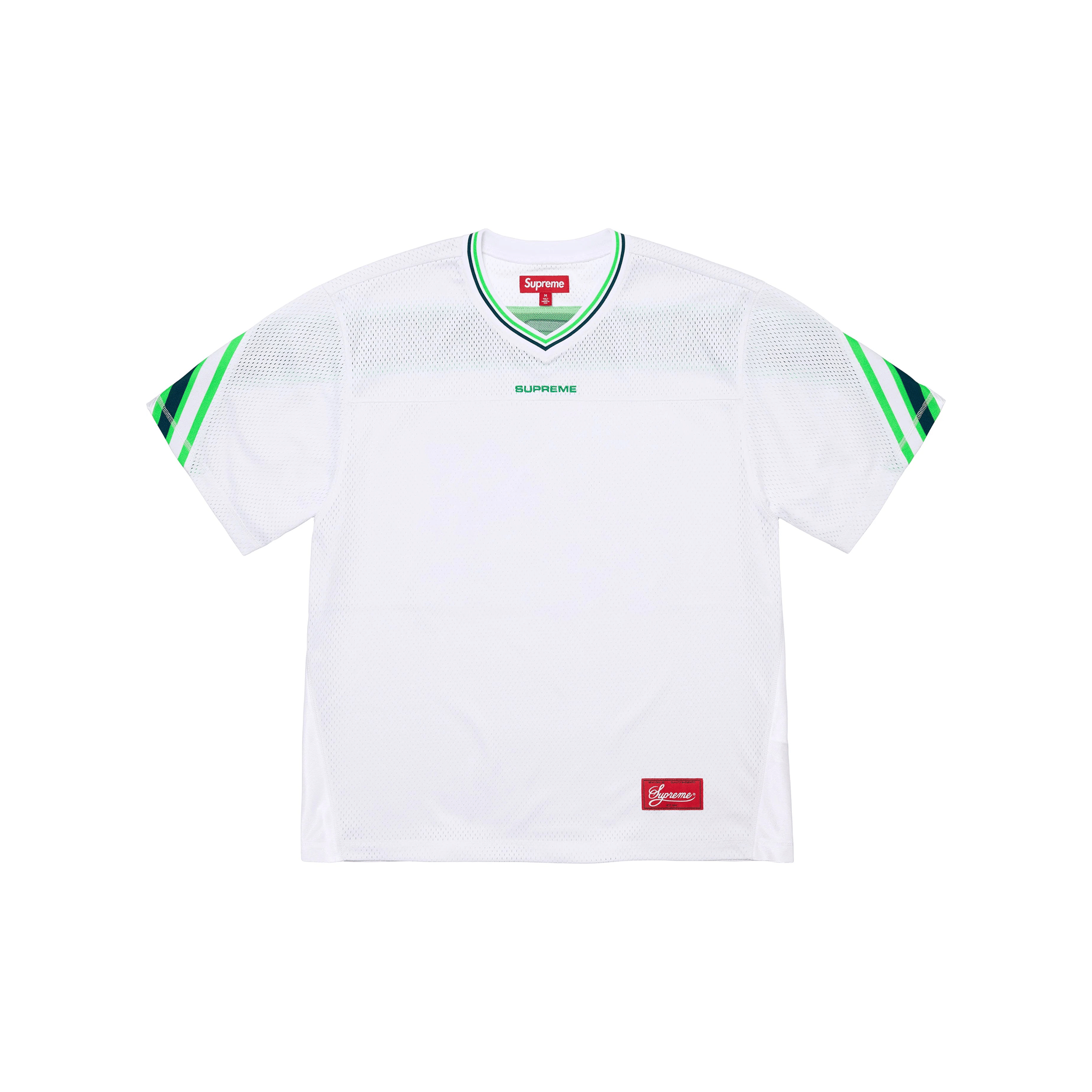 Supreme Jacquard Rib Football Jersey White (FW24)