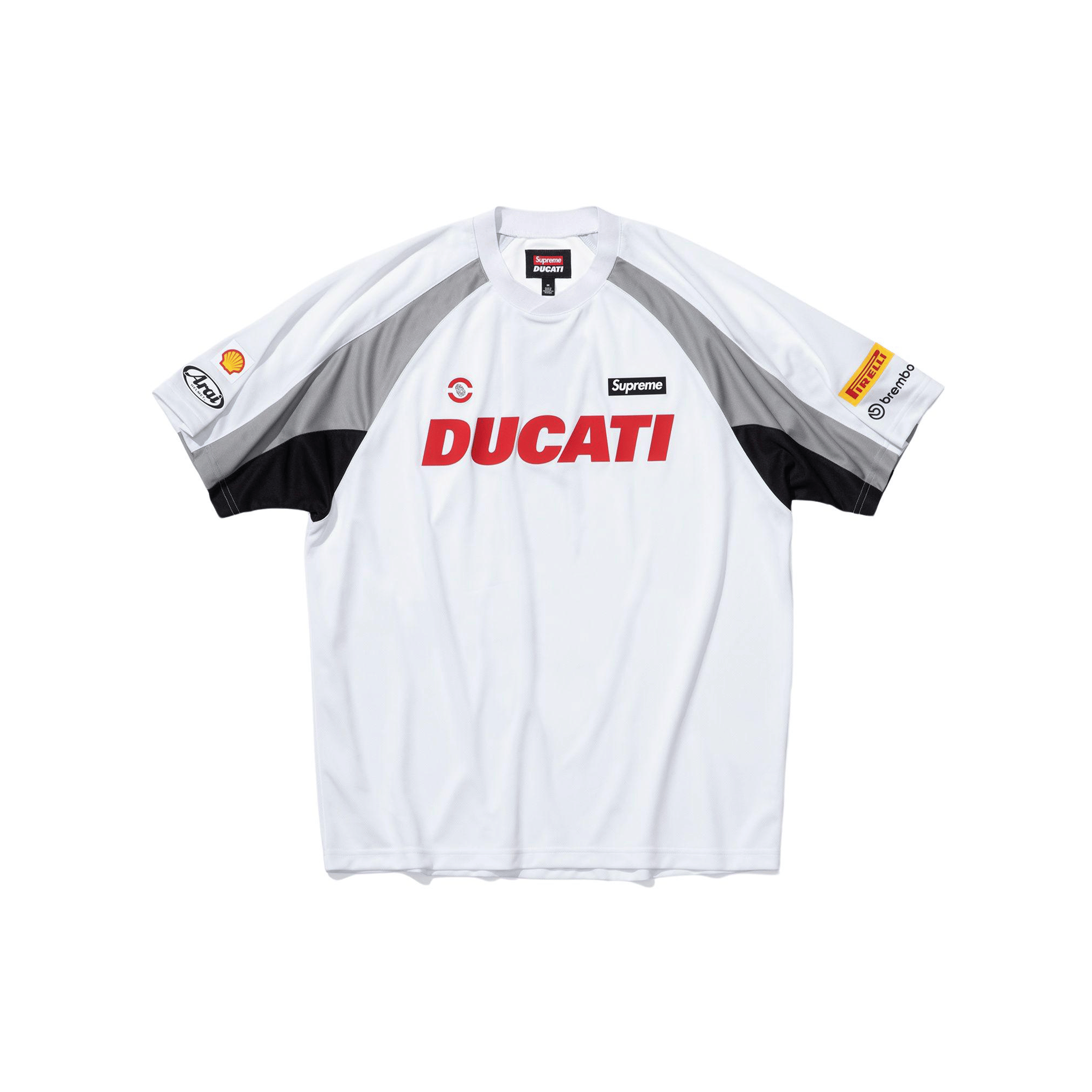 Supreme x Ducati Soccer Jersey White (SS24)