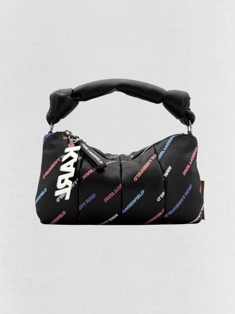 KARL Lagerfeld K/Knotted Black Multicolor Shoulder Bag