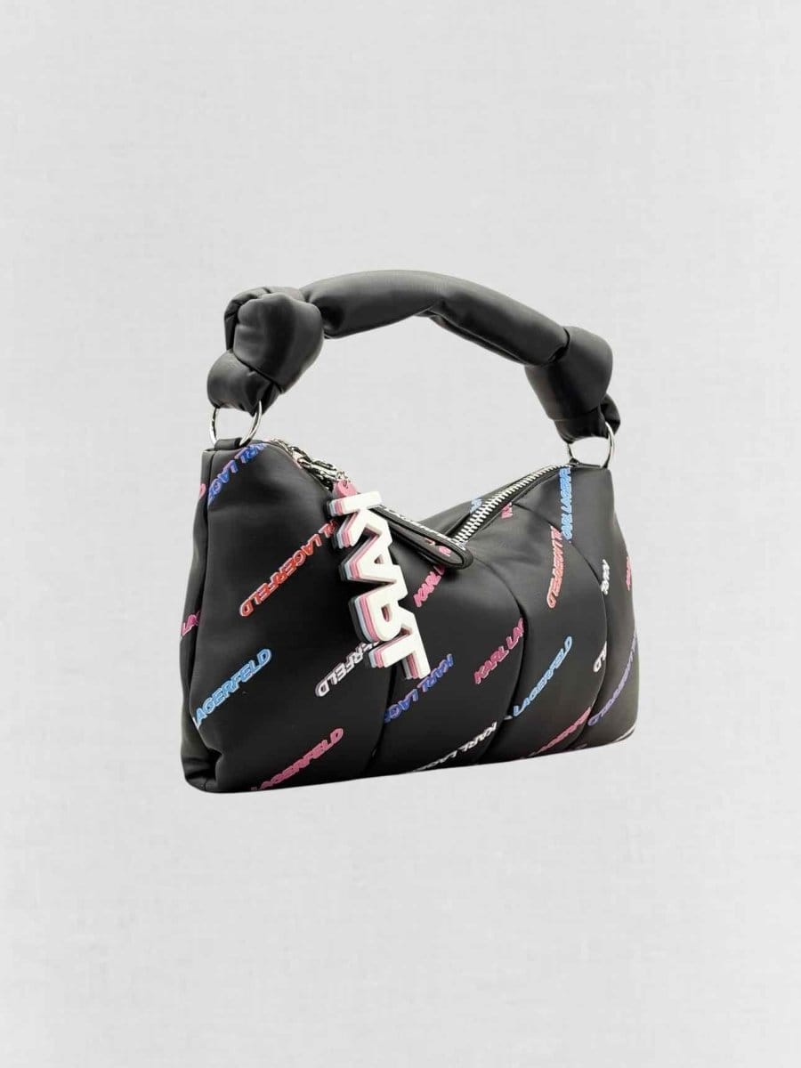 KARL Lagerfeld K/Knotted Black Multicolor Shoulder Bag