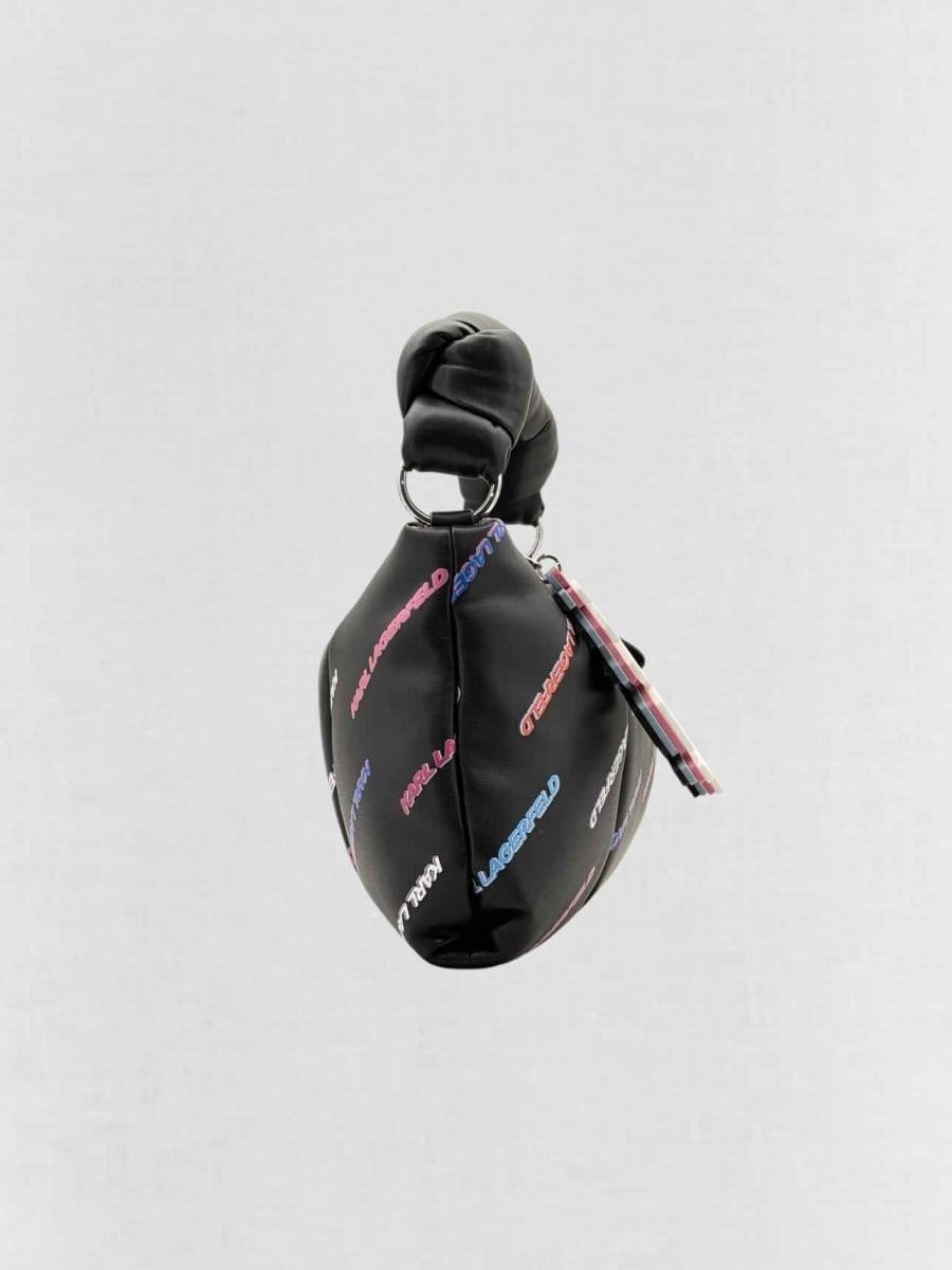 KARL Lagerfeld K/Knotted Black Multicolor Shoulder Bag