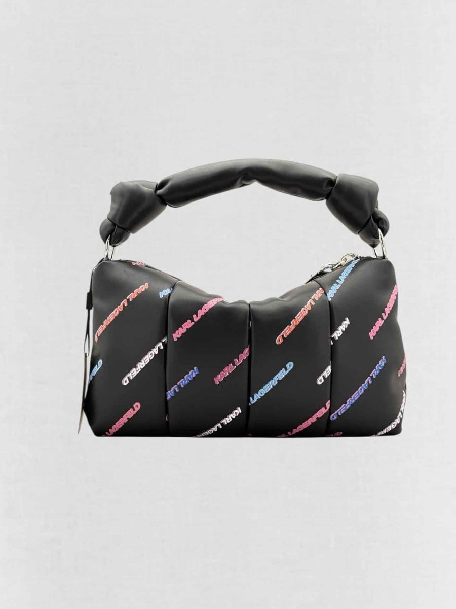 KARL Lagerfeld K/Knotted Black Multicolor Shoulder Bag