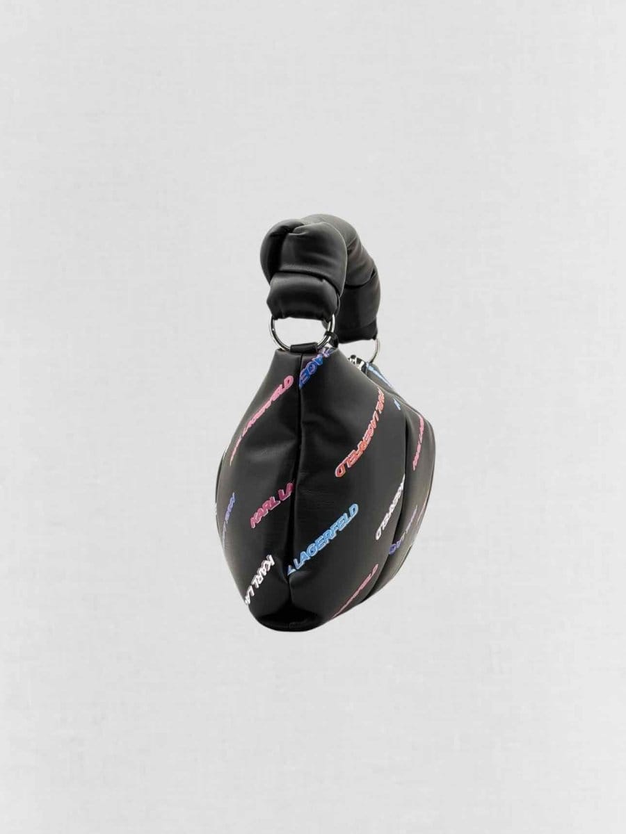 KARL Lagerfeld K/Knotted Black Multicolor Shoulder Bag