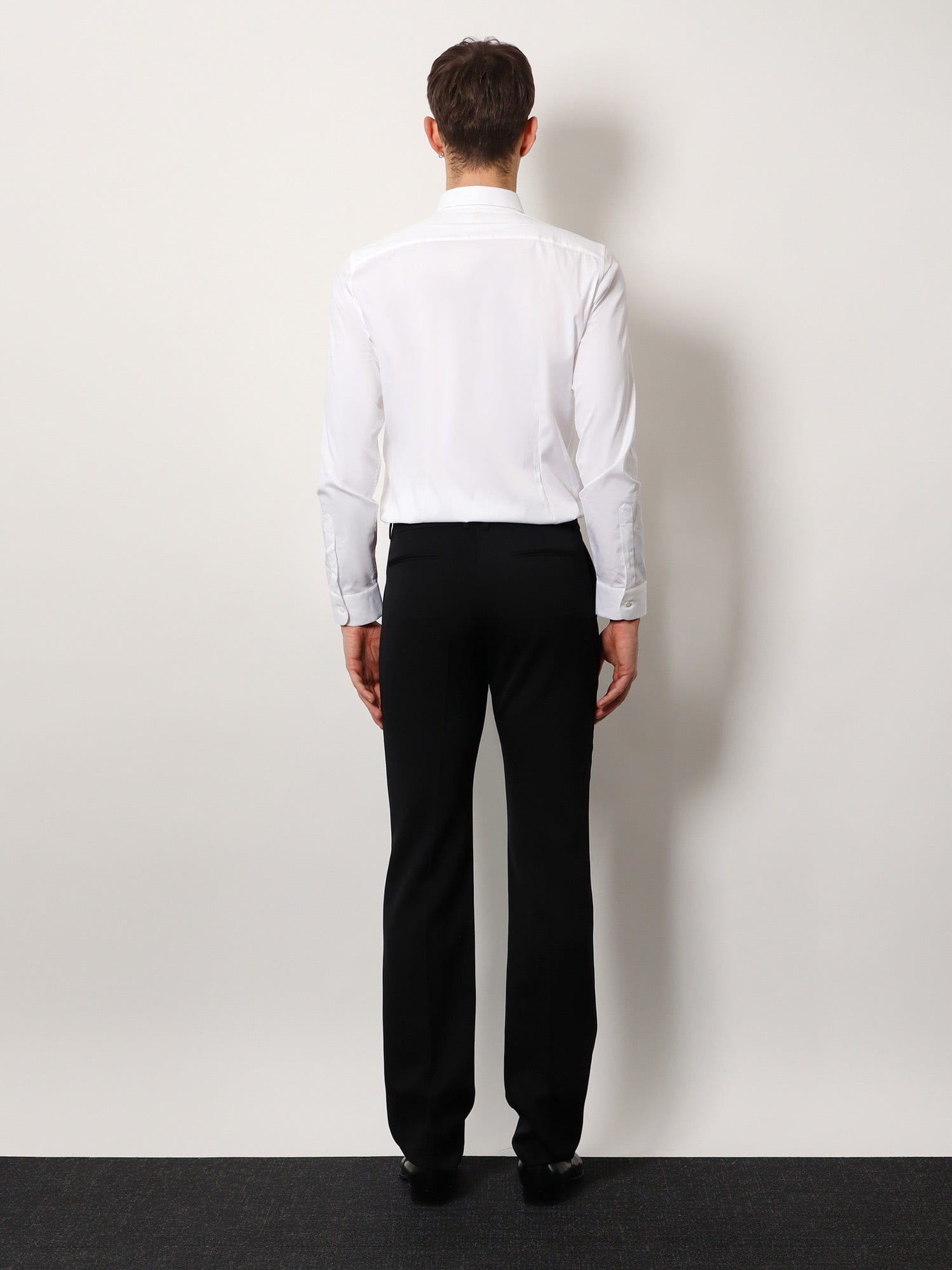 Saint Laurent Tuxedo wool trouser with lateral satin bands