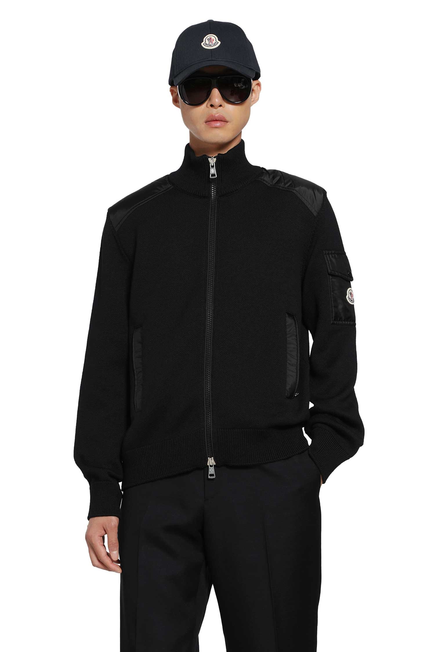 Moncler Padded Wool Zip - Up Cardigan