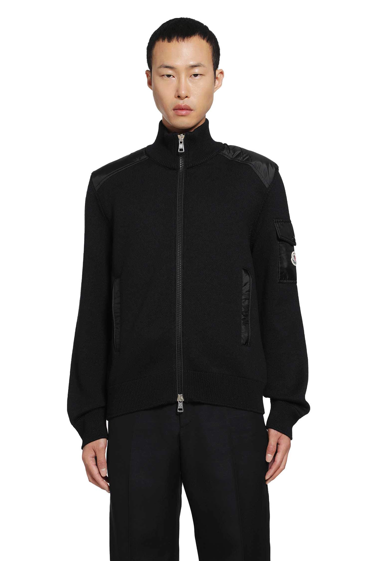 Moncler Padded Wool Zip - Up Cardigan