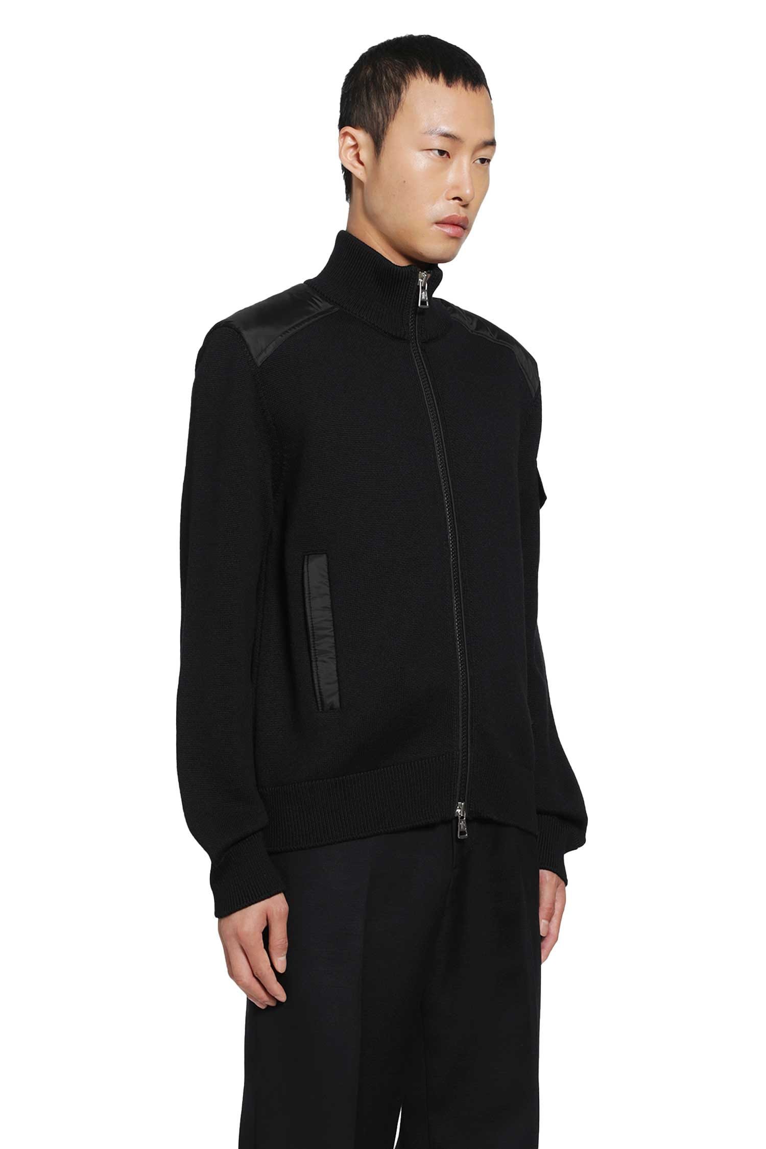 Moncler Padded Wool Zip - Up Cardigan