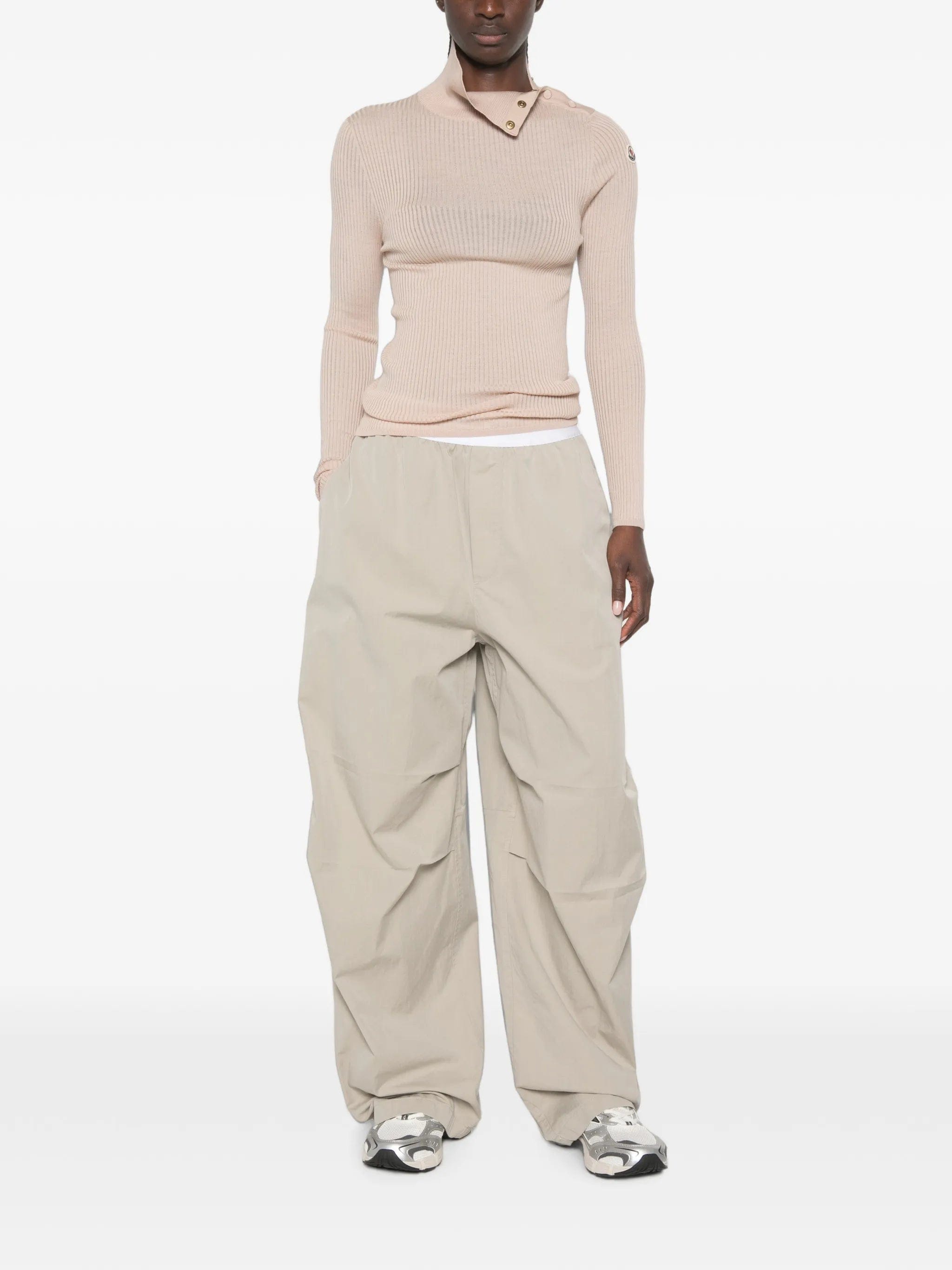 Moncler ribbed - knit button - fastening sweater