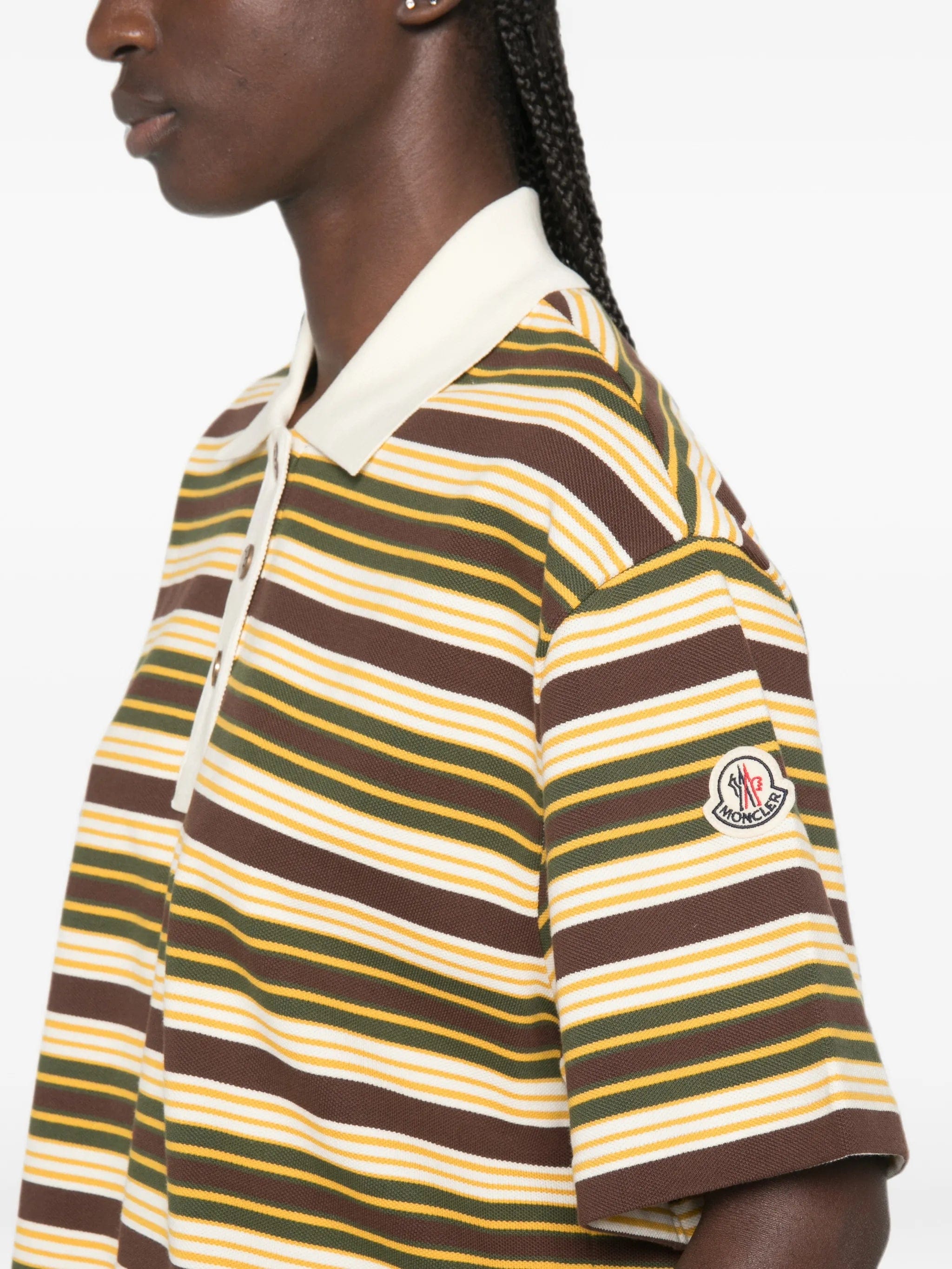 Moncler Manica Corta striped short - sleeve polo shirt