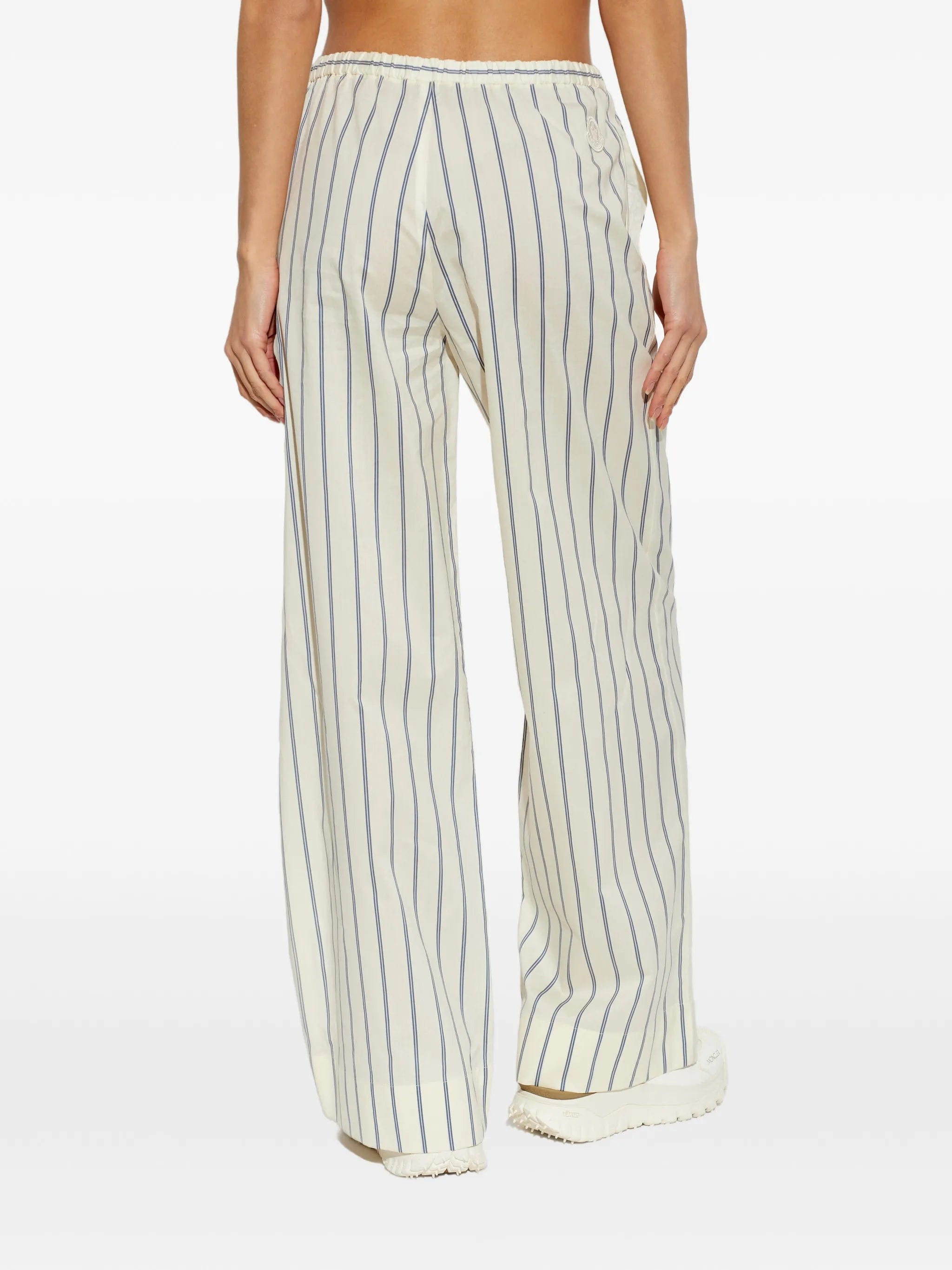 Moncler striped wide - leg trousers