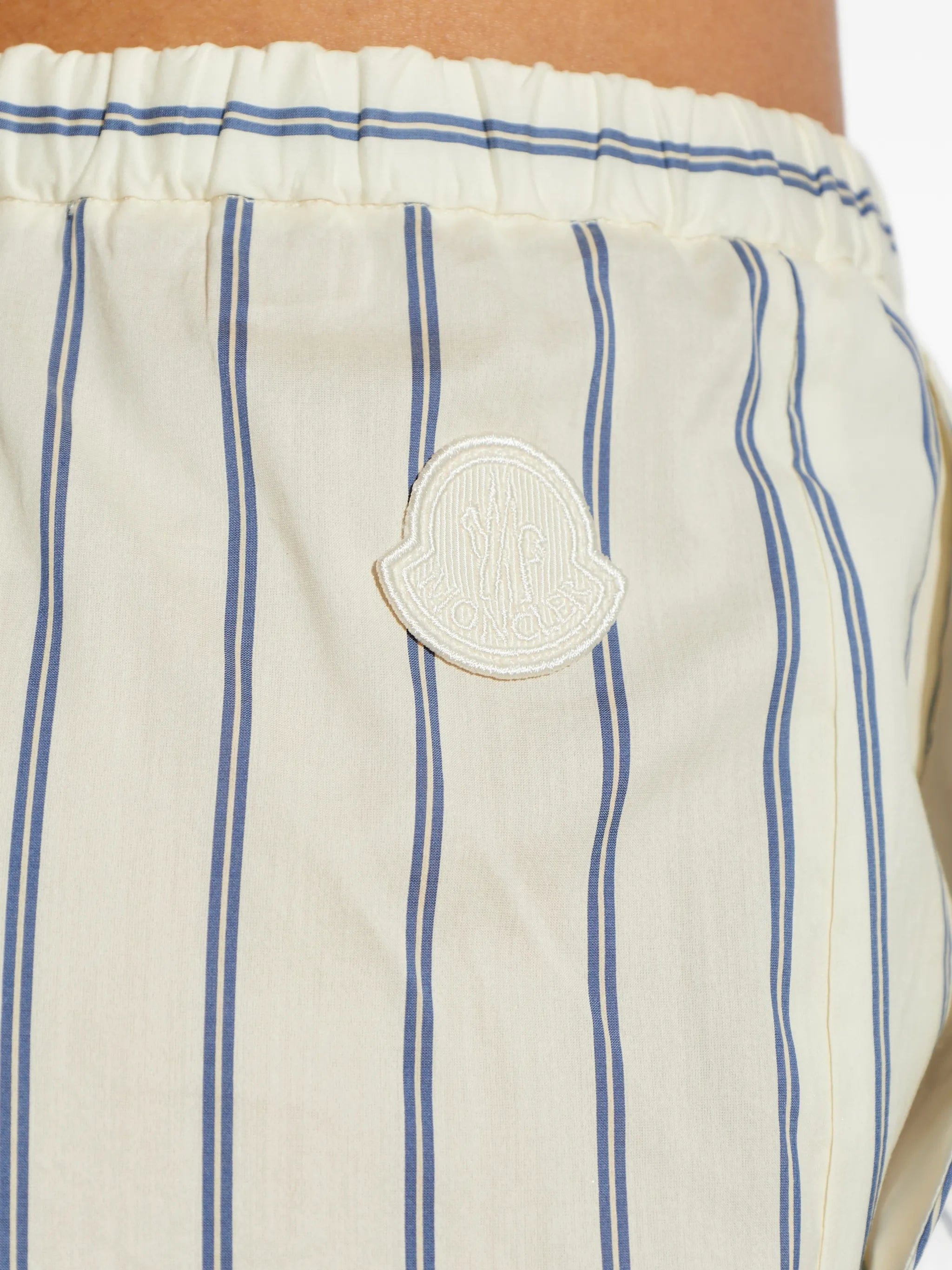 Moncler striped wide - leg trousers