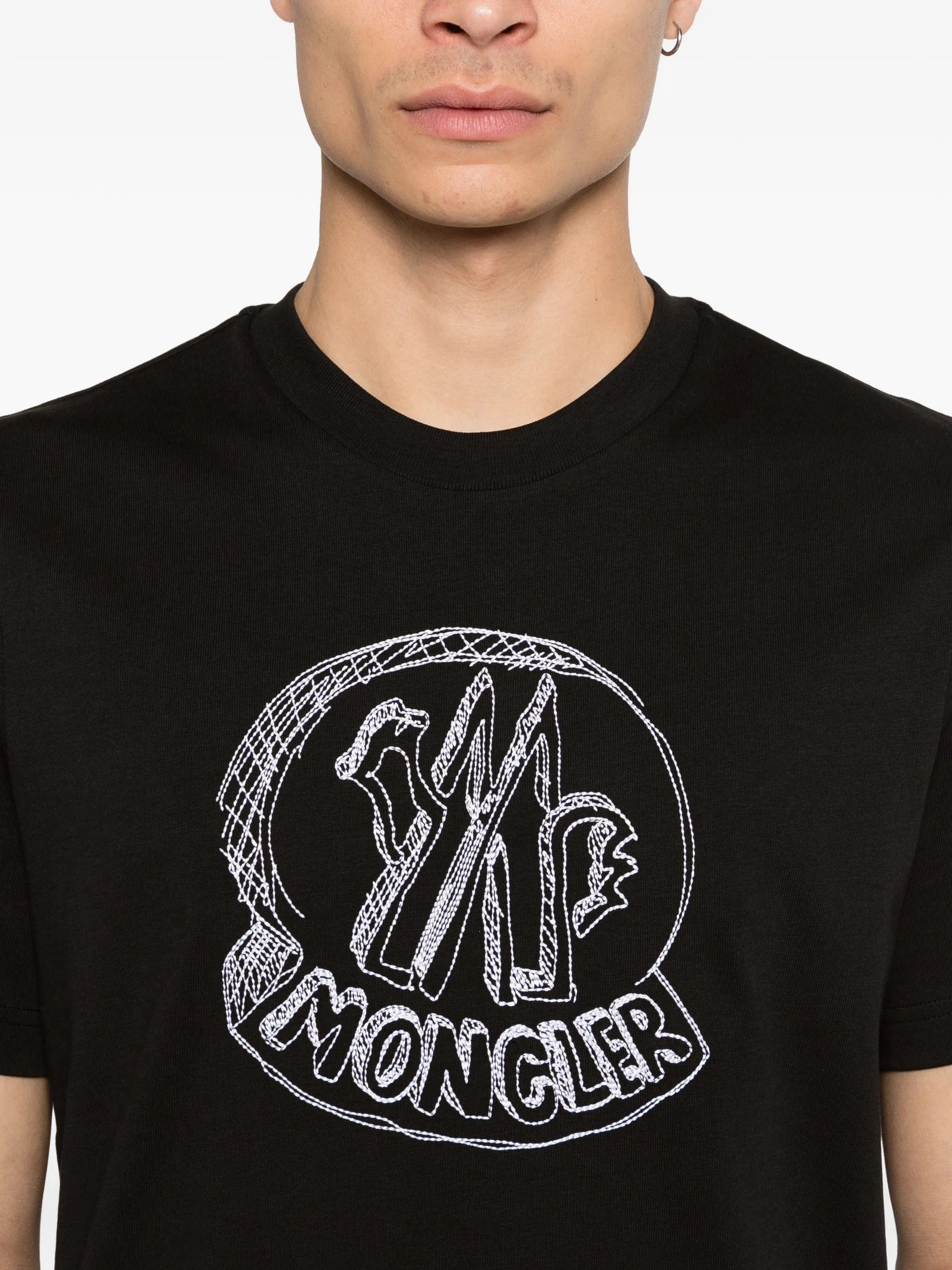 Moncler cartoon logo T - shirt