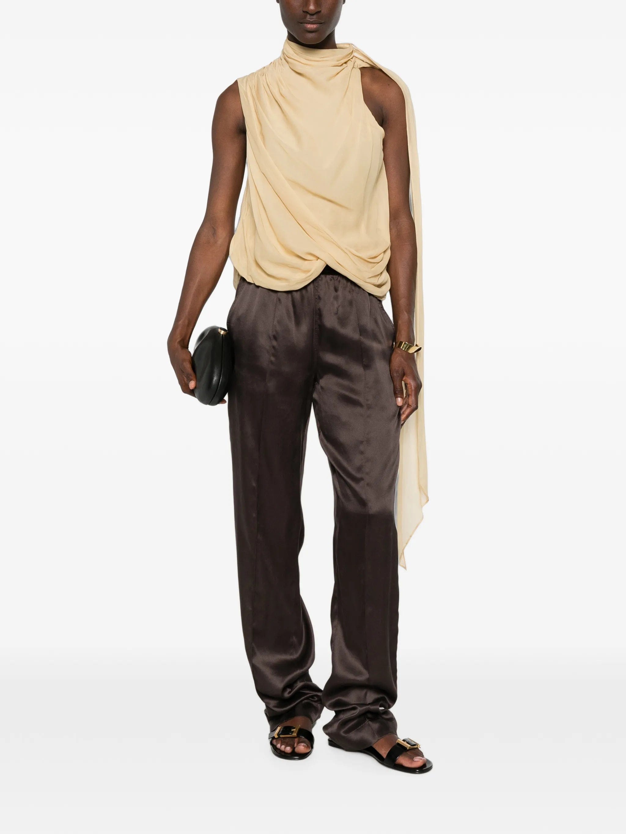TOM FORD silk elasticated - waistband trousers